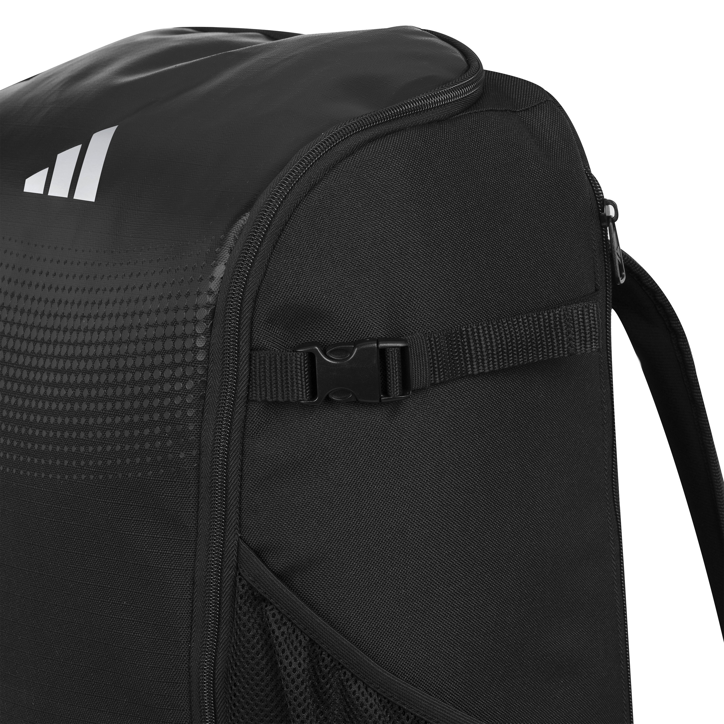 Sportrucksack ADIDAS PERFORMANCE "BackPack Combat Sports" Gr. S, schwarz, silber, Rucksäcke, Kinder, B/H/T: 28cm x 45cm x 17cm, S, Polyester, B:28cm H:45cm T:17cm 3