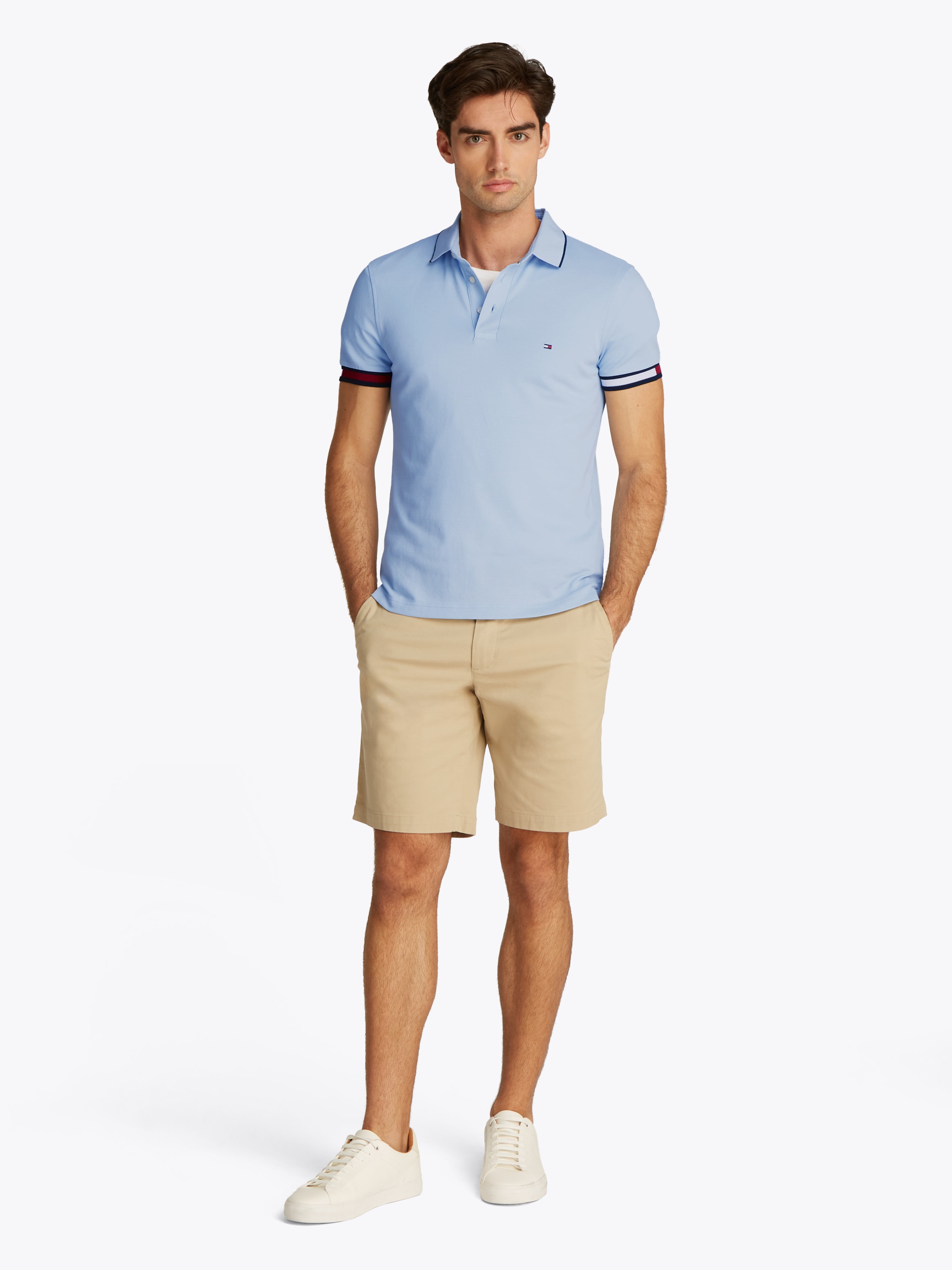 Tommy Hilfiger Poloshirt »FLAG CUFF SLIM FIT POLO«