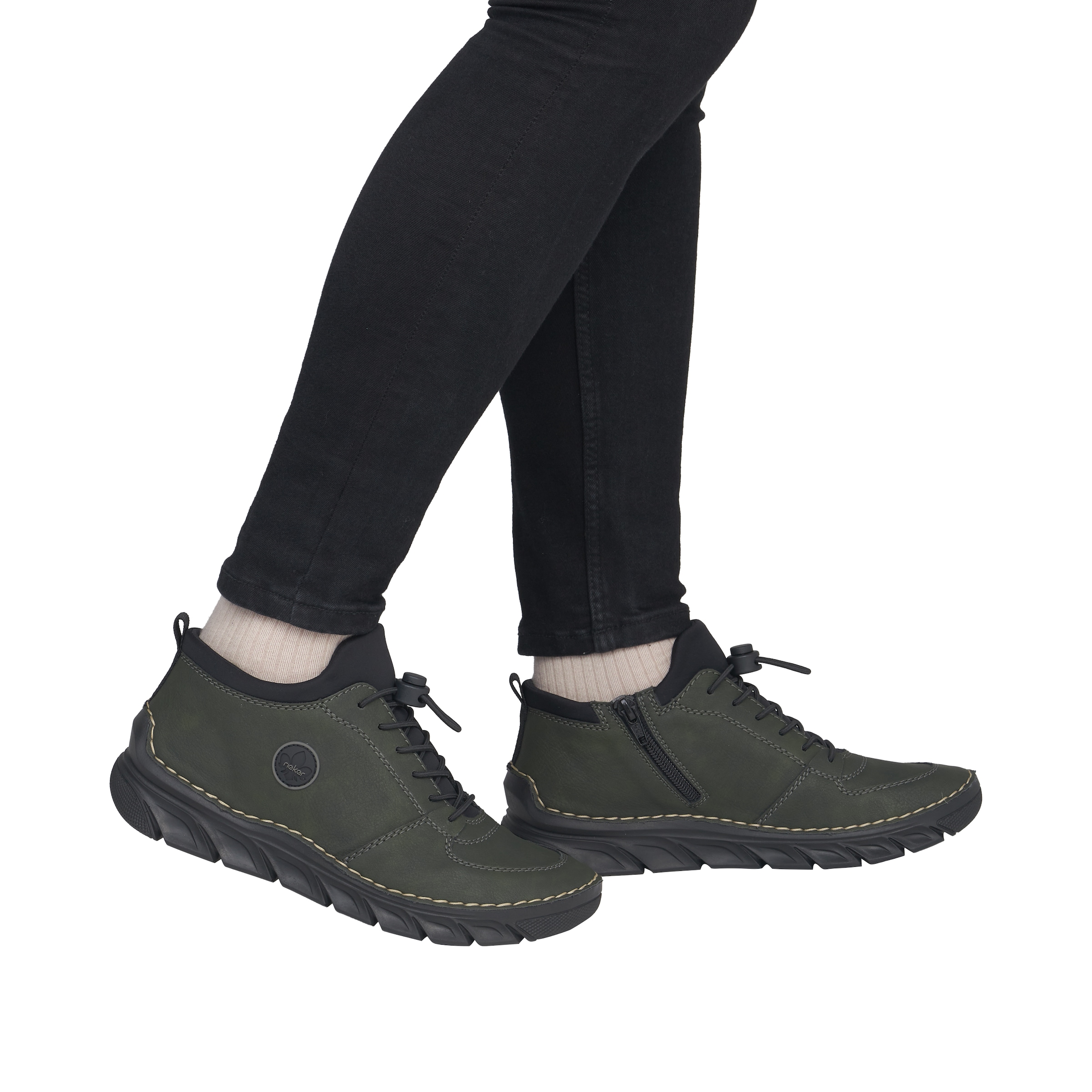 Rieker Slip-On Sneaker  Slipper, Schlupfschuh, Halbschuh mit Schnellverschluss und Gummizug