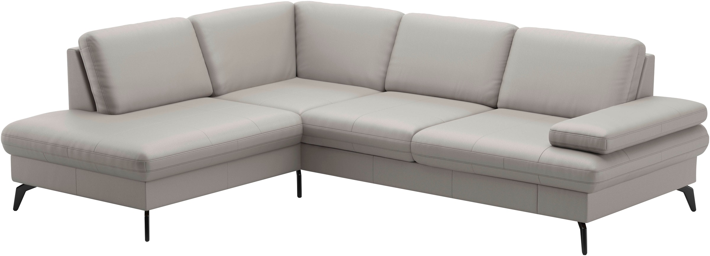 sit&more Ecksofa »Morris L-Form, inkl. Sitztiefenverstellung«, wahlweise mit Armteilverstellung, Bettfunktion & Bettkasten