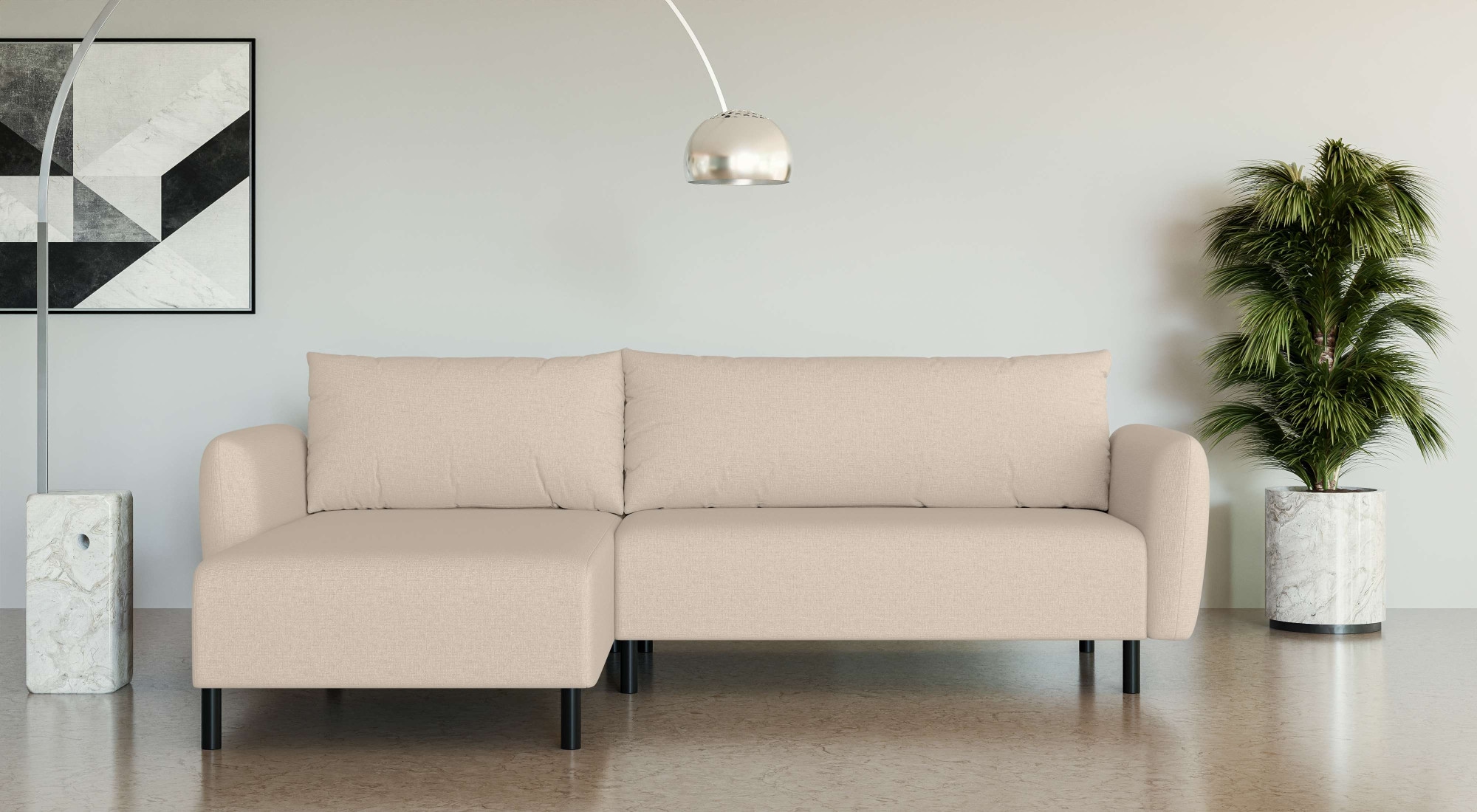 Home affaire Ecksofa "Glandine" L-Form günstig online kaufen