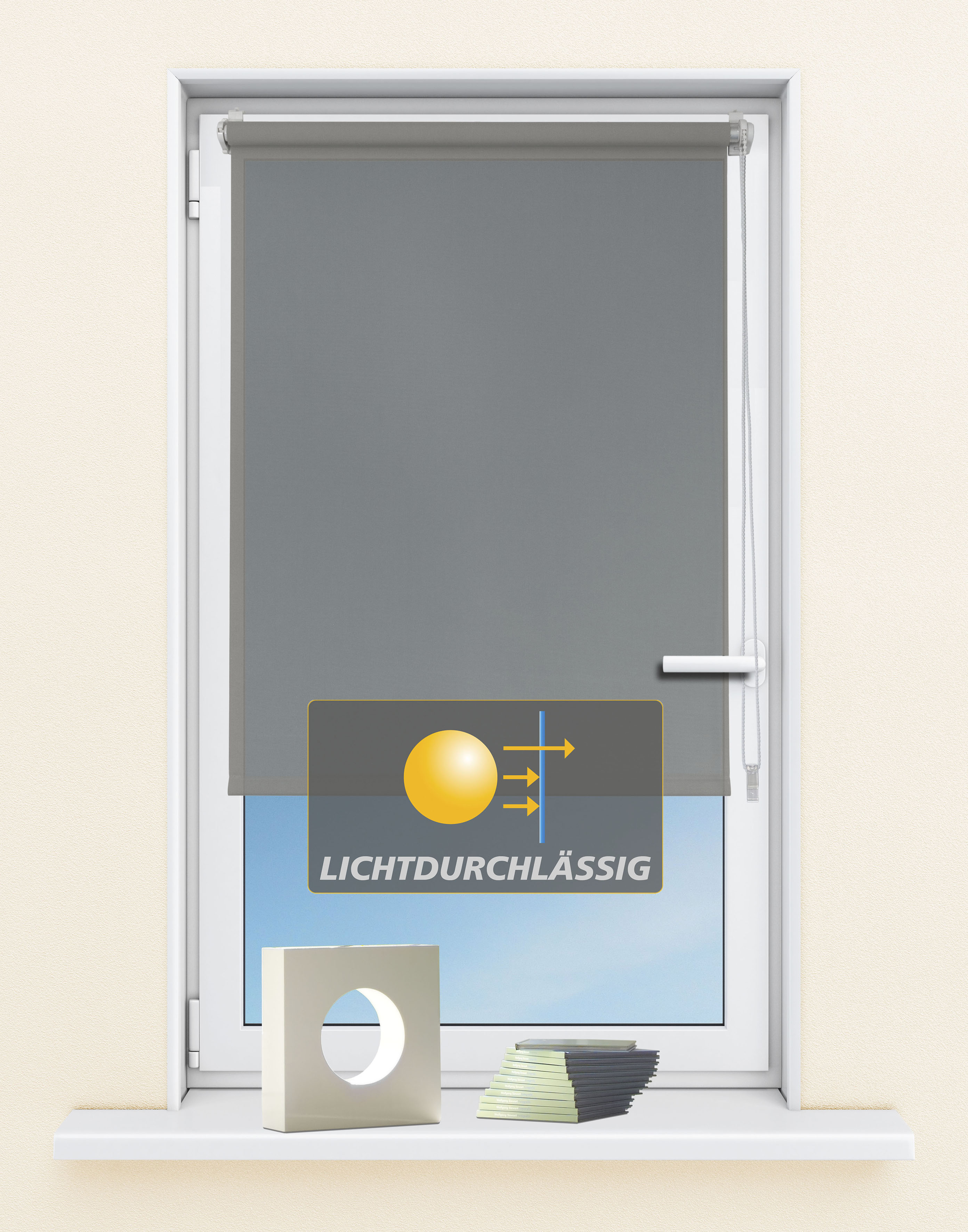 Kutti "Seitenzugrollo Ida, Lichtschutz, Klemmfix, ohne Bohren, Fixmaß" Lichtschutz ohne Bohren Sichtschutz, Sonnenschutz