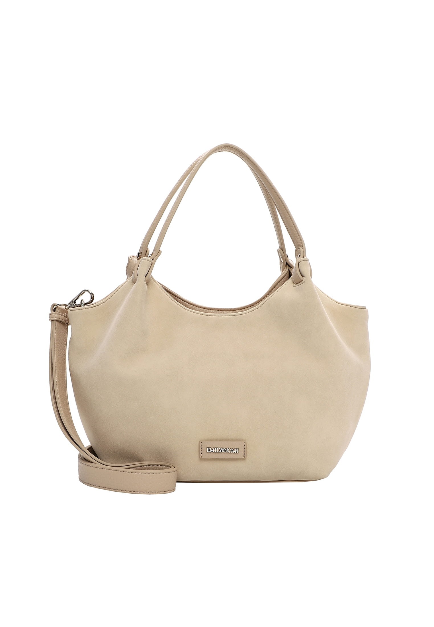 Shopper EMILY & NOAH "Shopper E&N Jeanna", Damen, Gr. B/H/T: 35cm x 24cm x 10cm 0, beige (beige 400), Polyurethan, Taschen Shopper