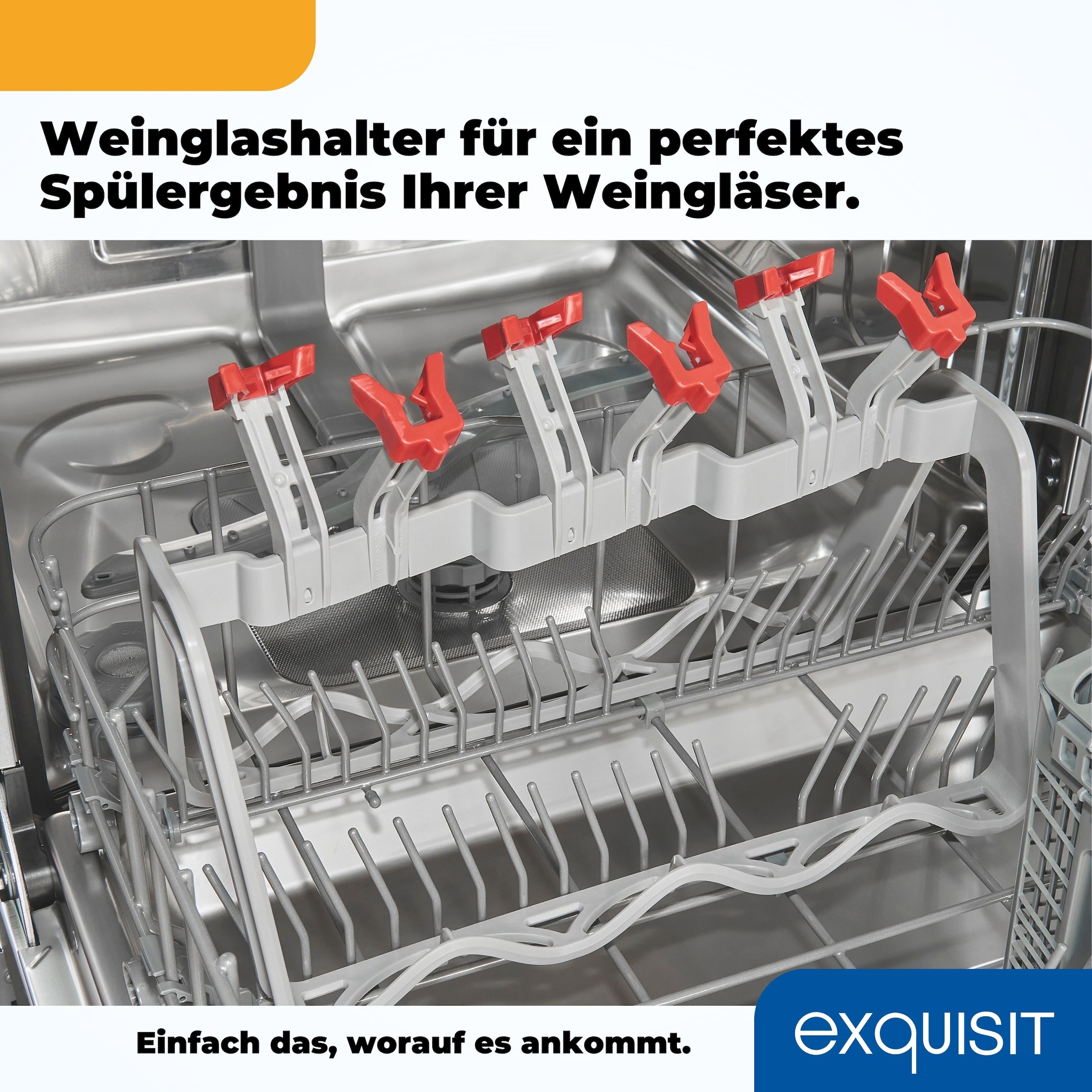 exquisit teilintegrierbarer Geschirrspüler »EGSP9414-EF-030D inox«, 14 Maßgedecke