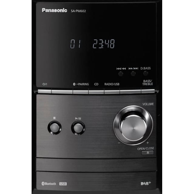 Panasonic Kompaktanlage »SC-PM602 Micro-«, Bluetooth, UKW Radio-Digitaluhr-Display  mit Uhranzeige-Sleep-Timer | BAUR