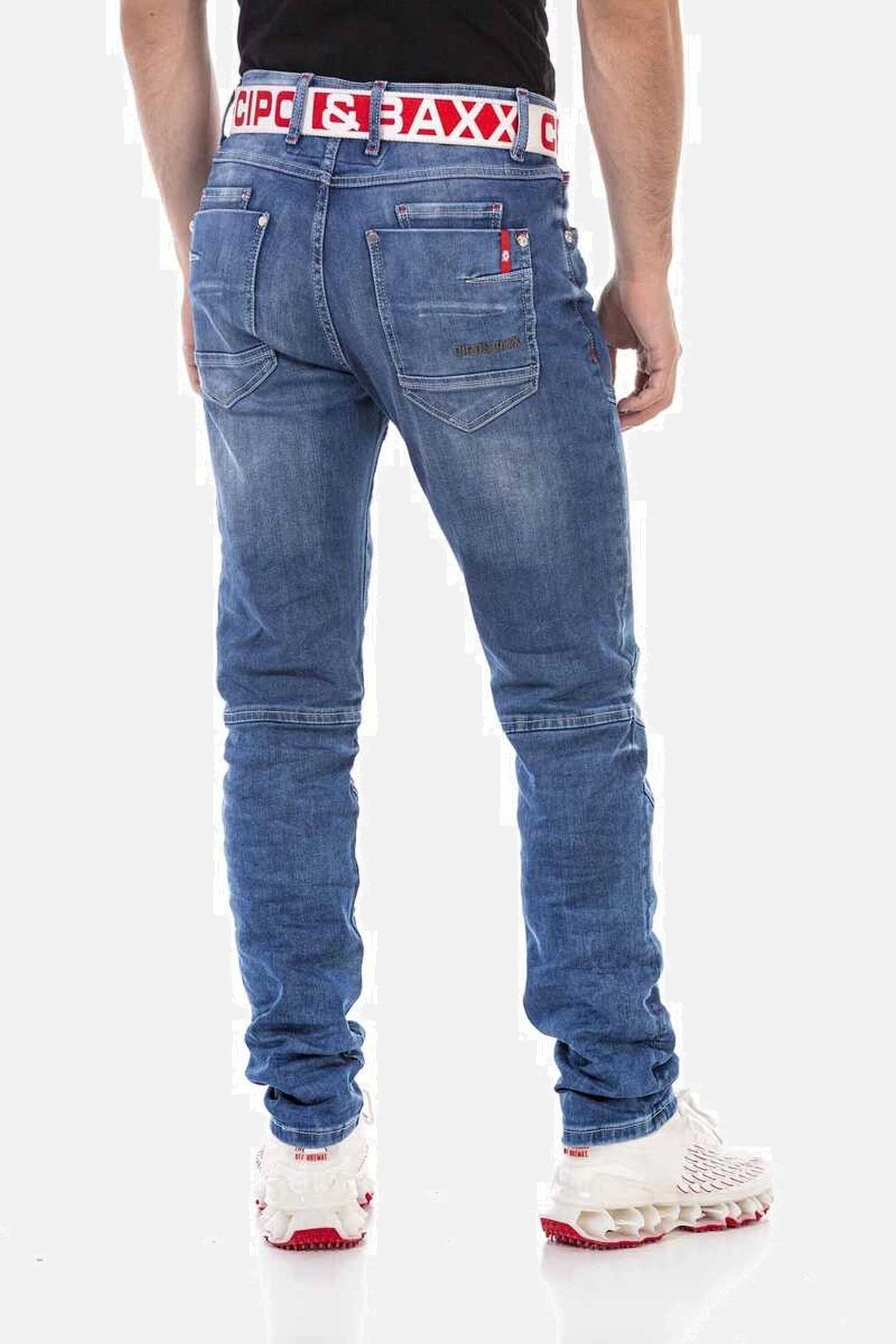 Cipo & Baxx 5-Pocket-Jeans »Jeans«, mit trendigen Ziernähten, CD698