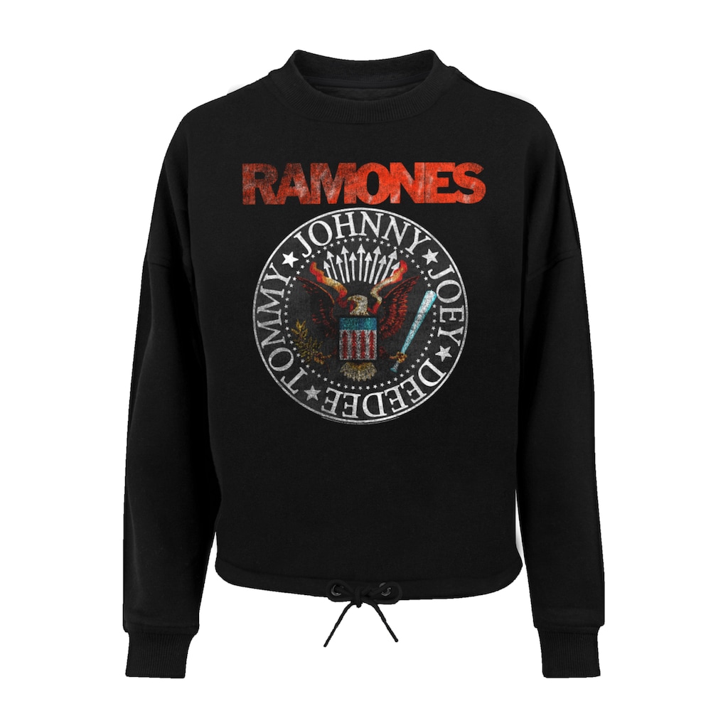 F4NT4STIC Sweatshirt »Ramones Rock Musik Band VINTAGE EAGLE SEAL«