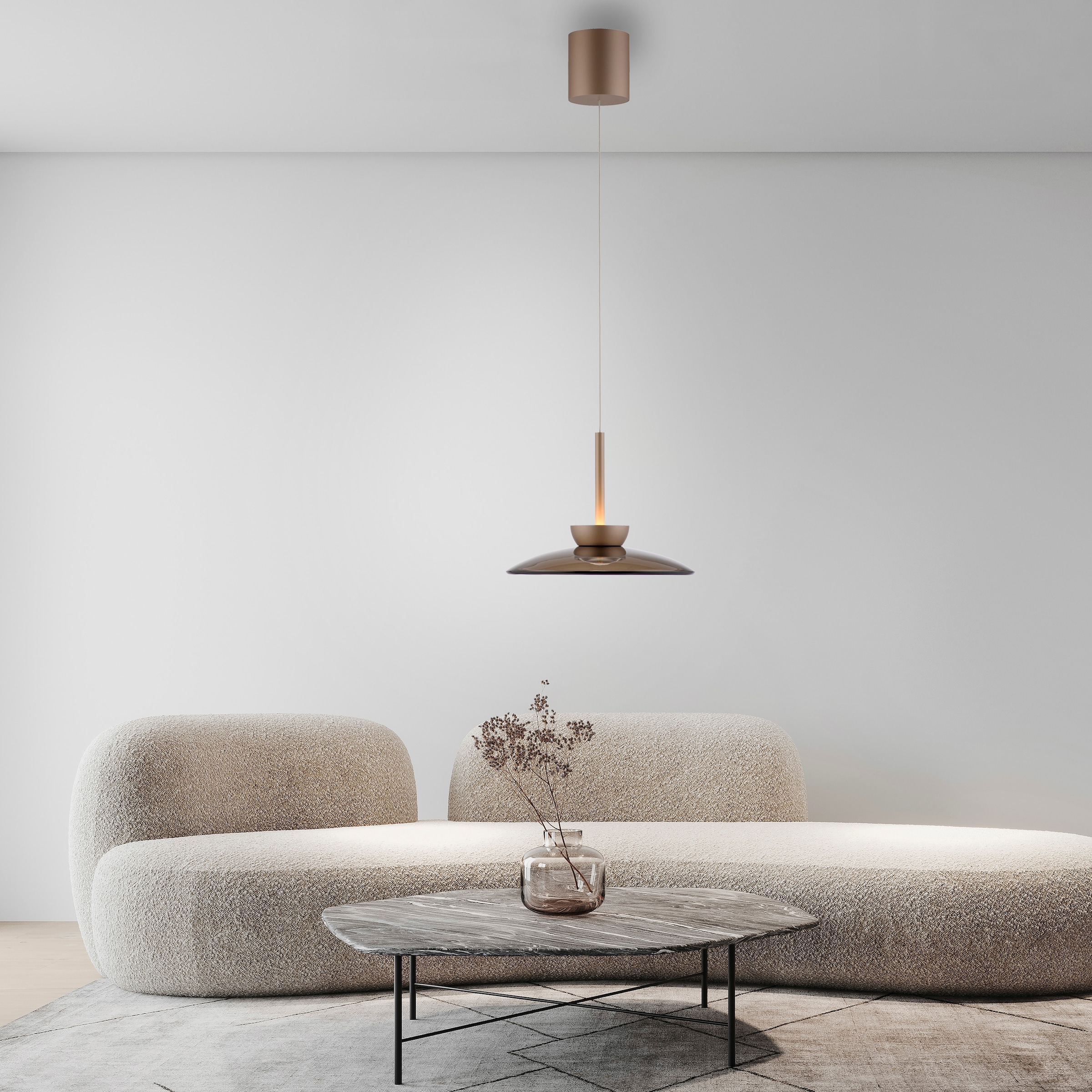 Neuhaus PURE LED Pendelleuchte »PURE Moon« LED-Board 1 Stk. Warmweiß Comfort Lift, dimmfähig über separaten Tronicdimmer