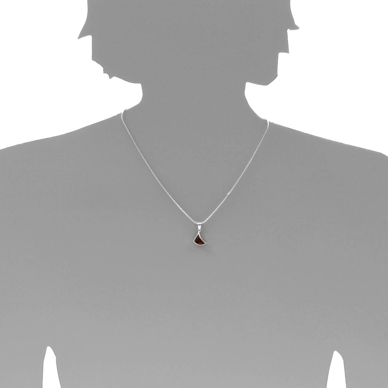 Kettenanhänger OSTSEE-SCHMUCK "- Alea - Silber 925/000 - Bernstein" Gr. 20, silber (silber 925, silberfarben, weiß), Schmuckanhänger, Damen, Silber 925 (Sterlingsilber), Kettenanhänger 5