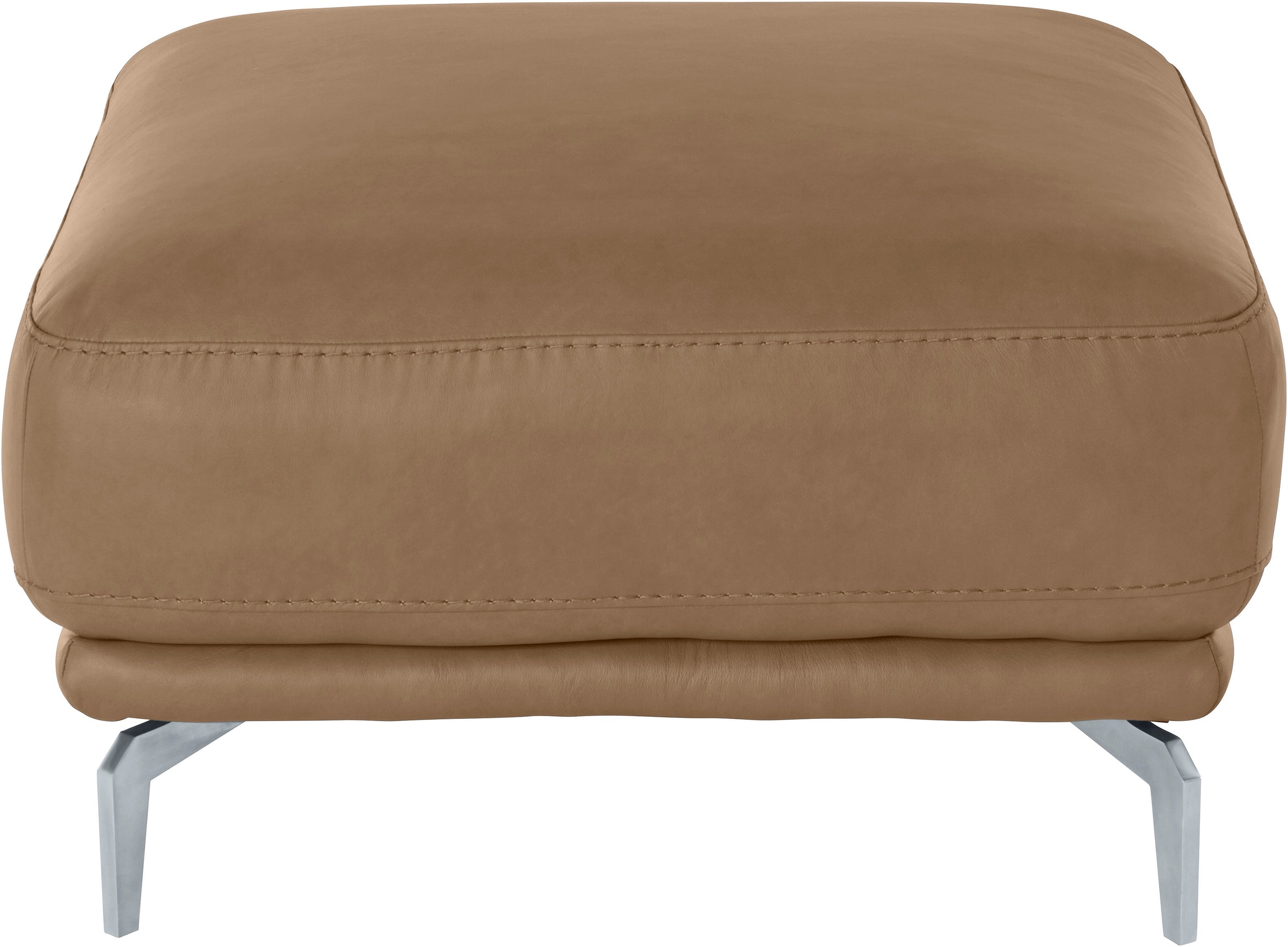 W.SCHILLIG Hocker »montanaa«, mit Metallfüßen in Silber matt, Breite 71 cm