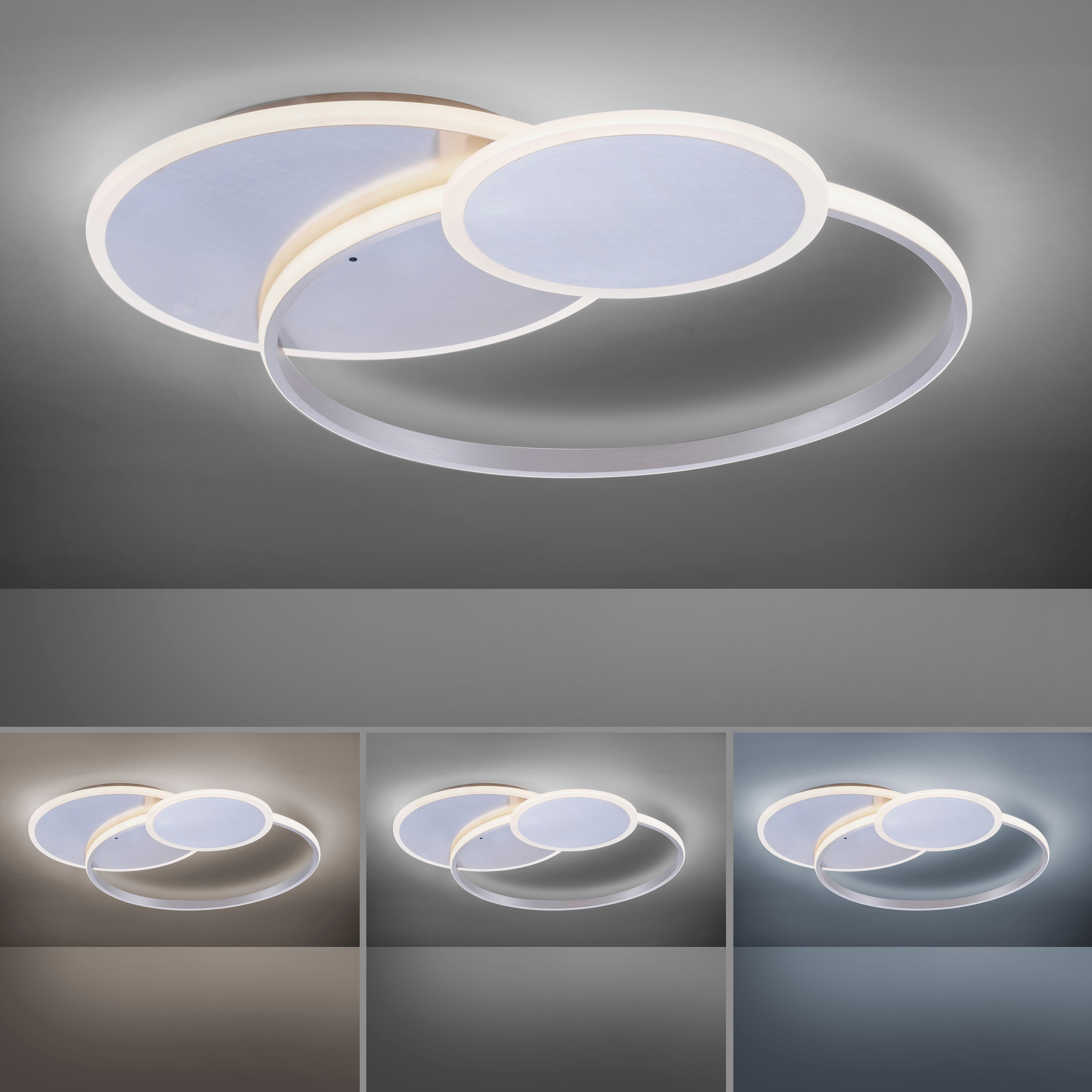 Paul Neuhaus LED Deckenleuchte »EMILIO«, 1 flammig, Leuchtmittel LED-Board | LED fest integriert, Fernbedienung, Infrarot inkl.