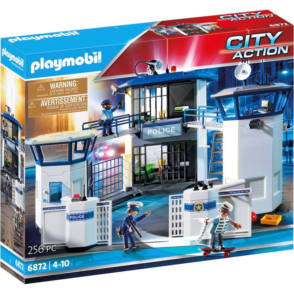 Playmobil® Konstruktions-Spielset »Polizei-Kommandozentrale mit Gefängnis (6872), City Action«, (256 St.)