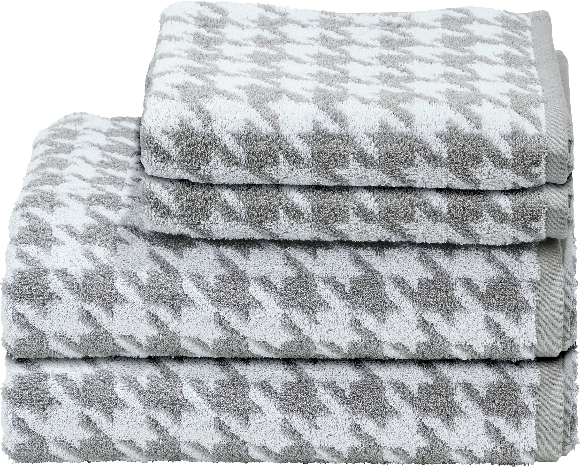 done. Handtuch Set "Daily Shapes Bird" Set 4 Stk. Jacquard-Walkfrottier Jac günstig online kaufen