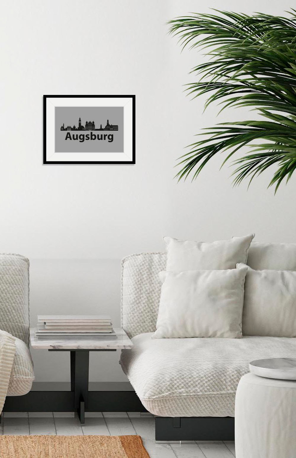 queence Bild "Augsburg Skyline", Städte-Stadt-Deutschland-Gebäude, (1 St.), günstig online kaufen