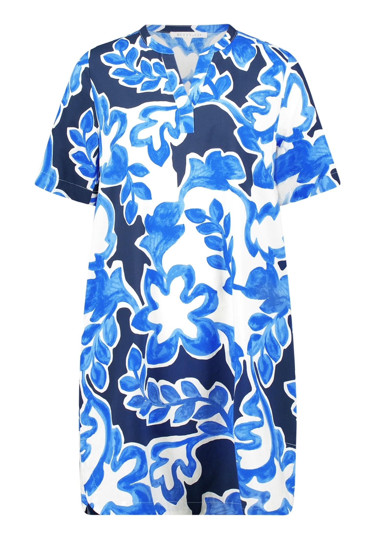Betty&Co Hemdblusenkleid »Damen mit Print« Nahttasche