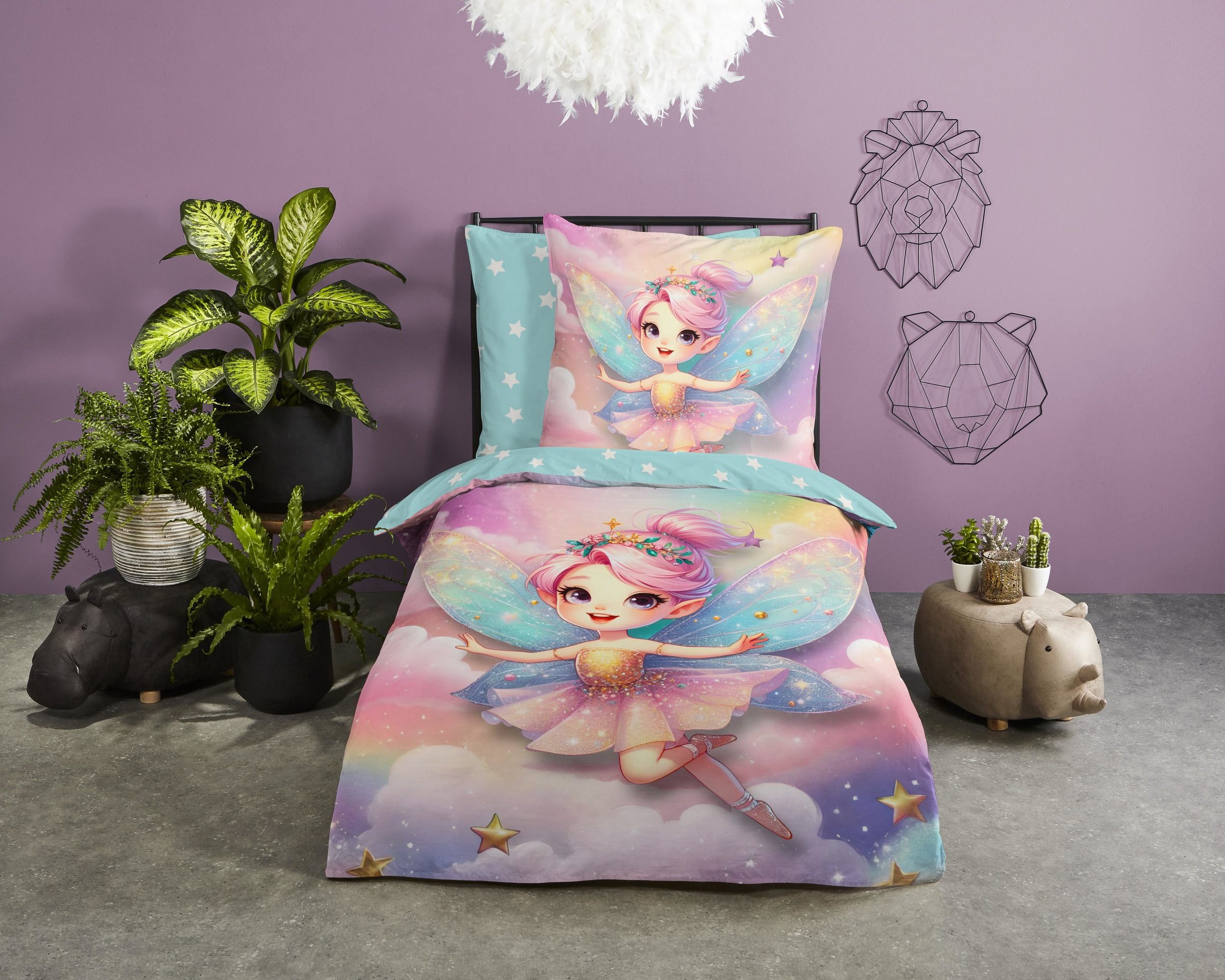 good morning Kinderbettwäsche "Twinkles" 2 Stk. Baumwolle, Renforcé, 2 Teil günstig online kaufen