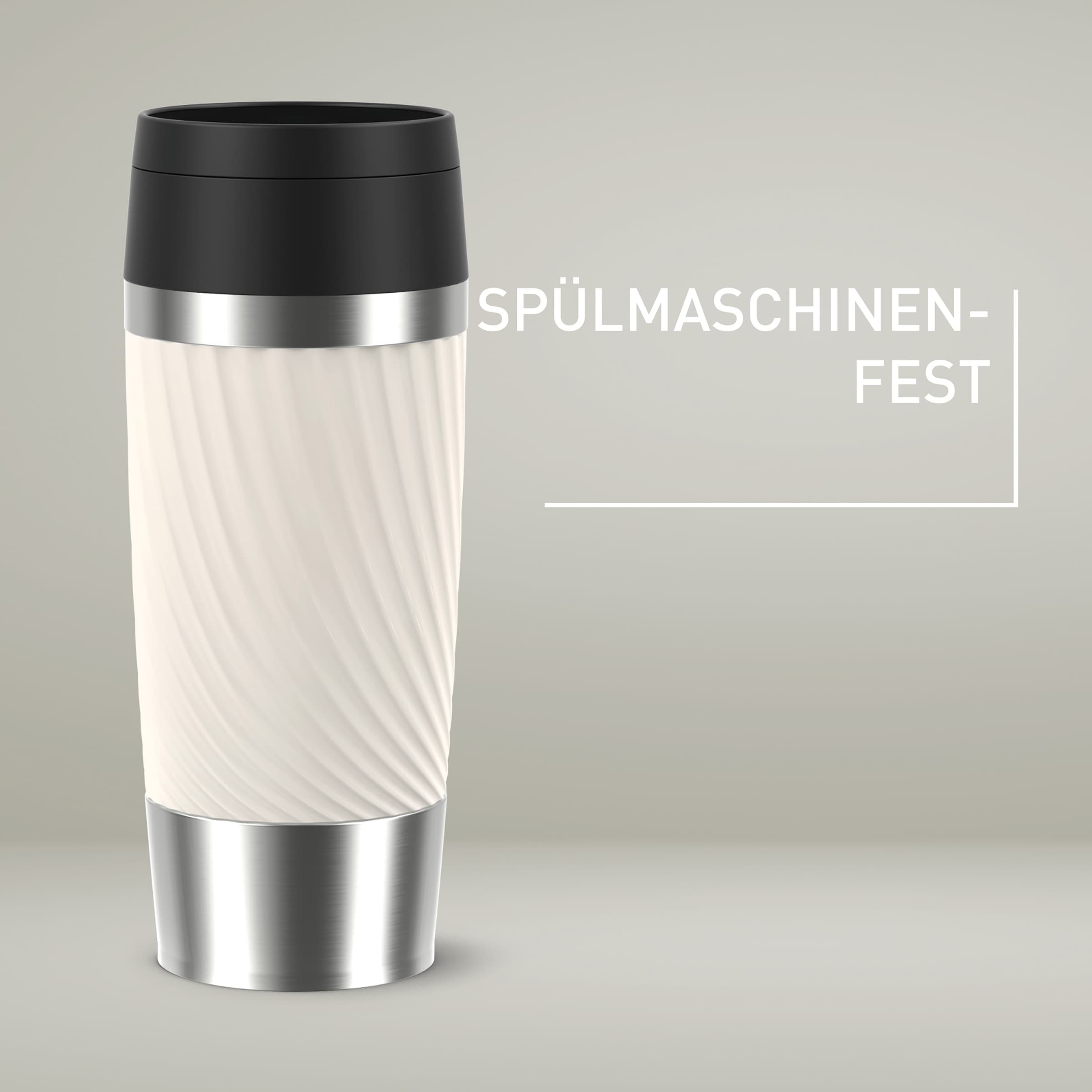 Emsa Thermobecher »Travel Mug Classic Twist« 0,36 Liter, Comfort-Schraubverschluss, Quick-Press, auslaufsicher