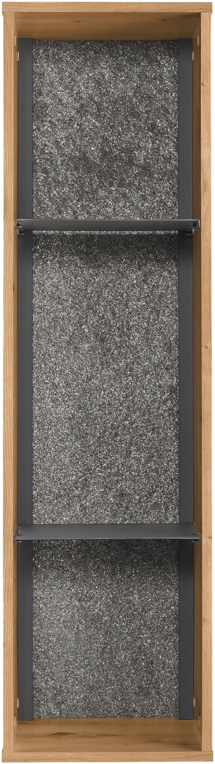 set one by Musterring Hängeregal, (1 St.), Rückwand mit Zierelement, Beleuchtung optional, B34 x H121 cm