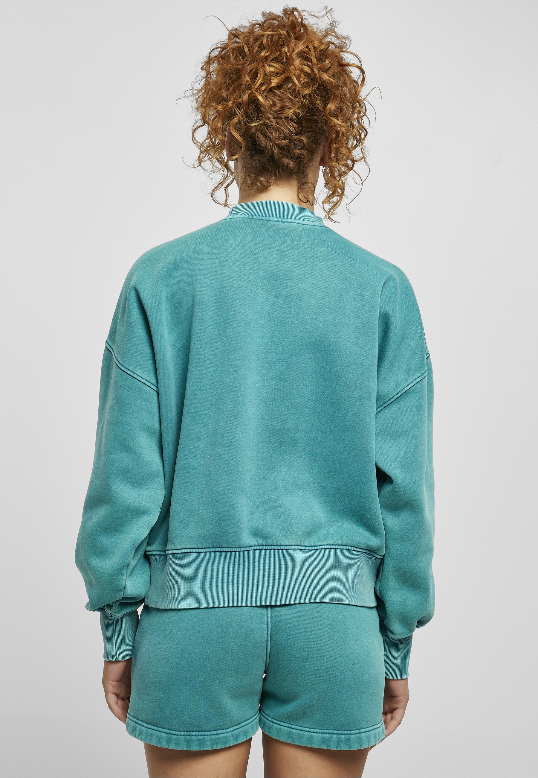 URBAN CLASSICS Sweater »Urban Classics Damen Ladies Oversized Stone Washed Crewneck«, 1 Stk.
