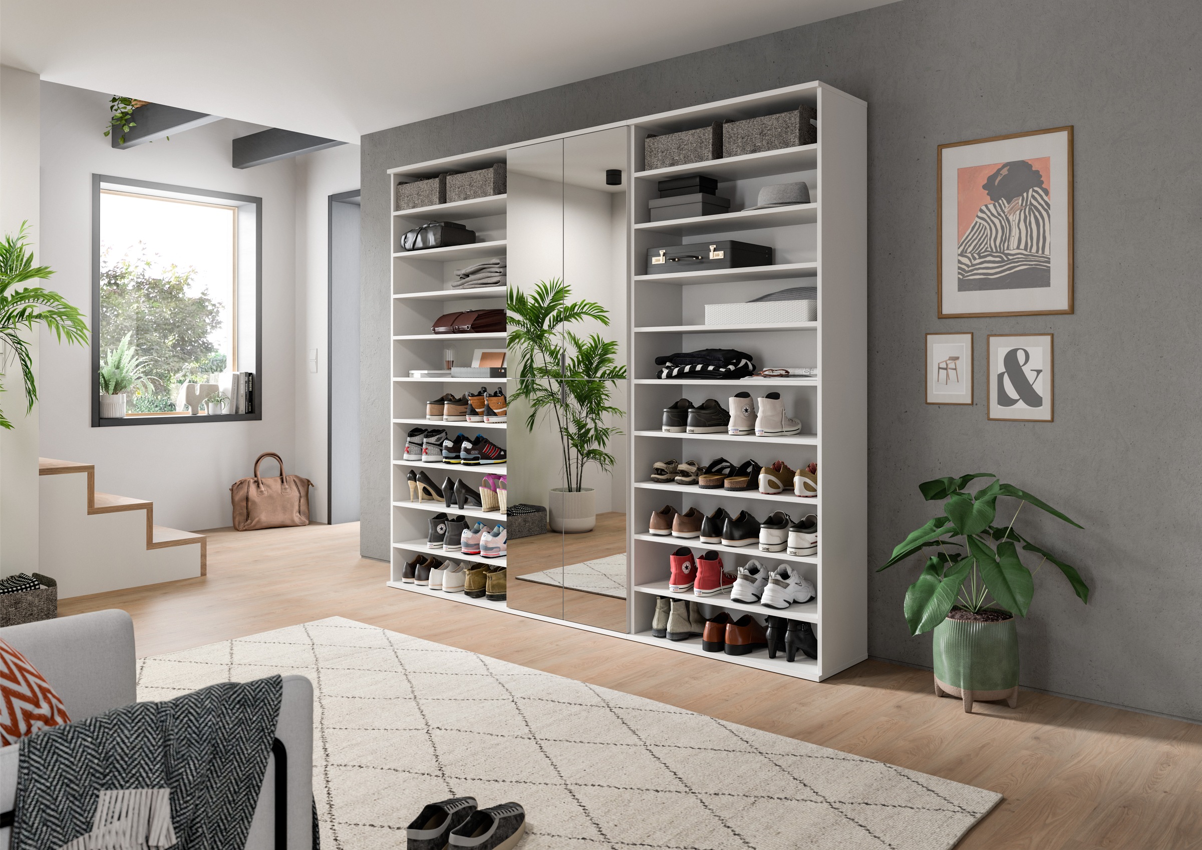 INOSIGN Garderoben-Set "Trondheim, Garderobenset 3-tlg. Breite 222 cm,", (3 günstig online kaufen