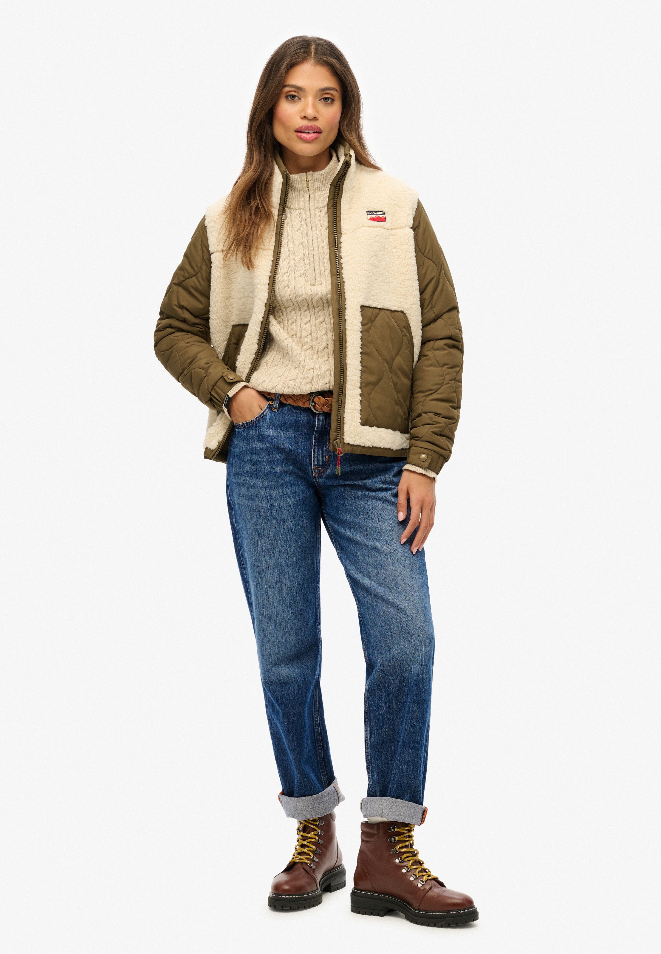 Superdry Parka »FLEECE HYBRID JACKET«