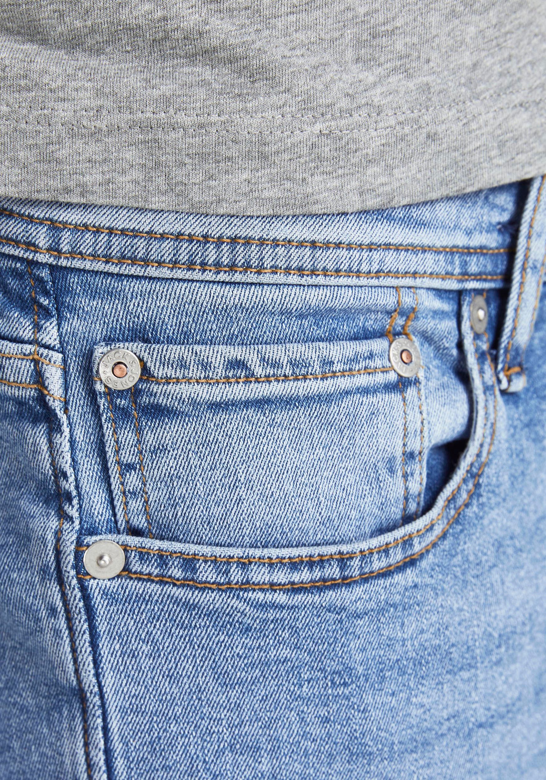 Thumbnail - Jack & Jones Slim-fit-Jeans "JJIGLENN Jeans mit schmaler Beinform und Stretch für Komfort" Denim/Jeans, modisch, slim fi...