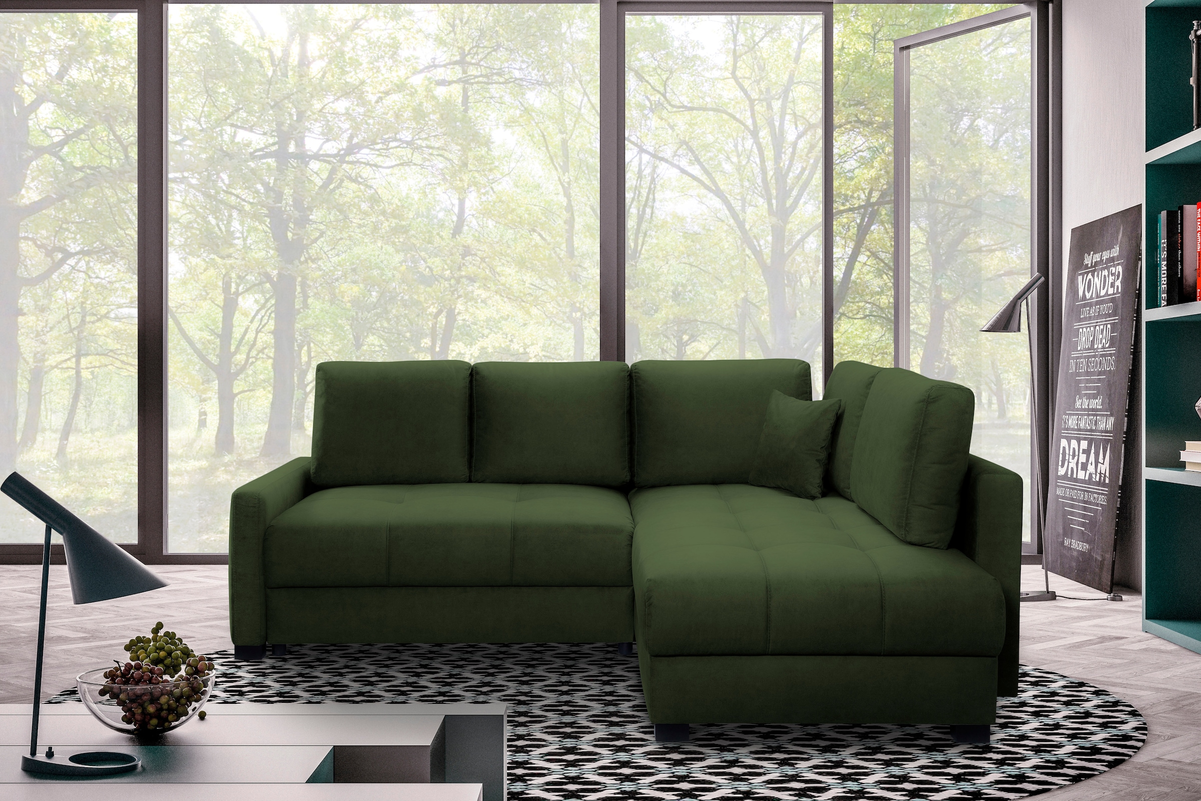 exxpo - sofa fashion Ecksofa "Chester, Boxspring Federkern-Polsterung, bequ günstig online kaufen