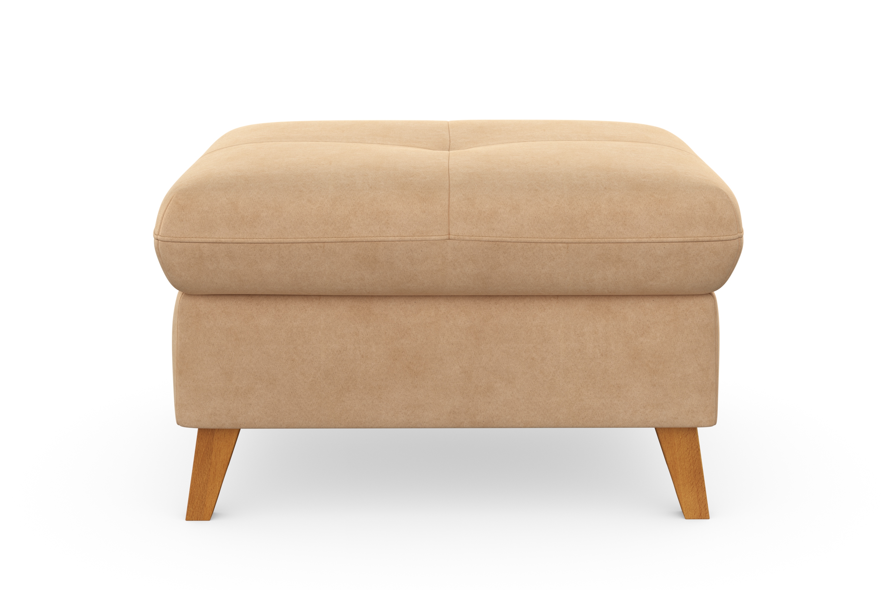 Stauraumhocker SIT & MORE, B:76cm H:47cm T:63cm, braun, Hocker, "Göteborg", mit Federkern