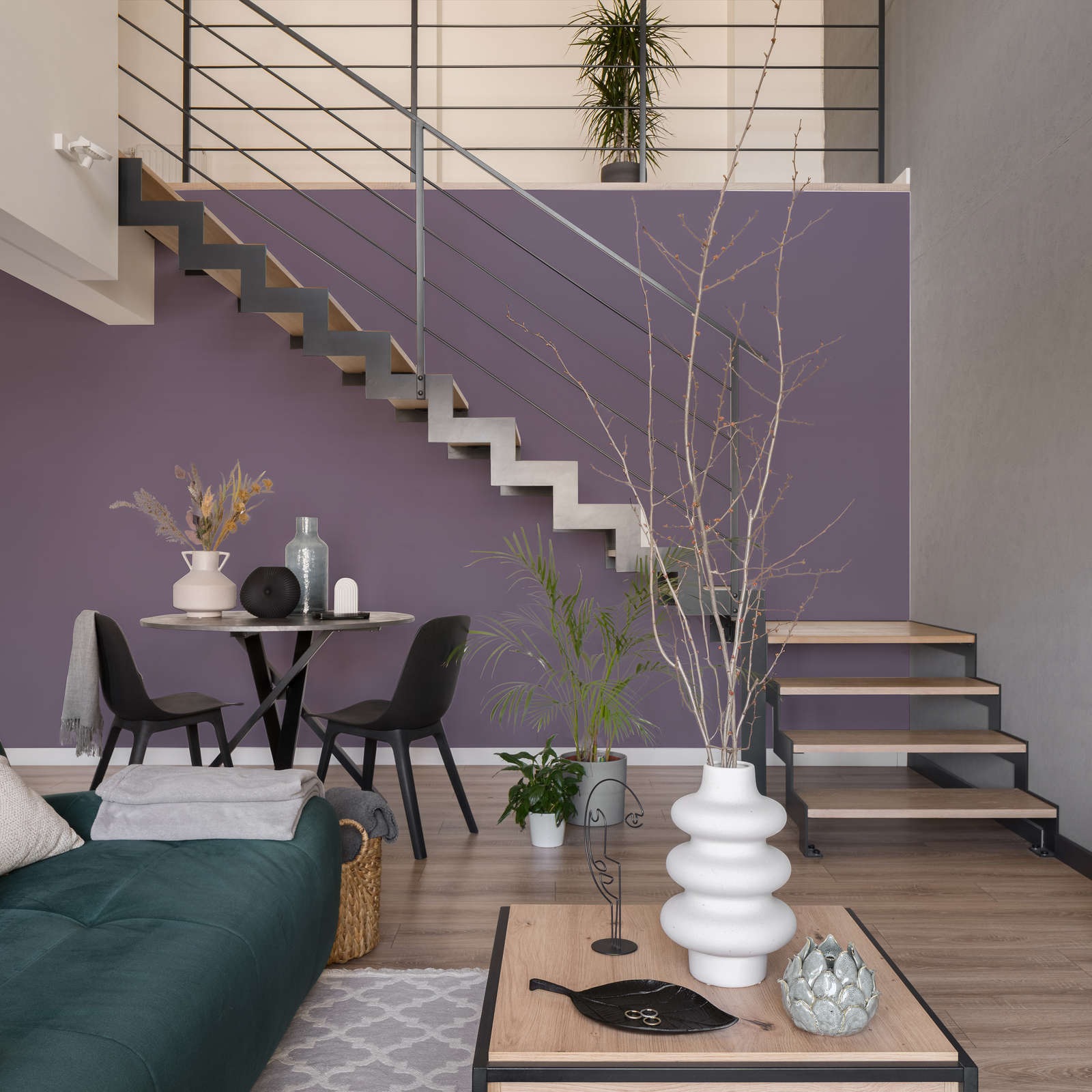 A.S. Création Wandfarbe »Premium Innenwandfarbe PURO Tuchmatt simple mauve« ideal für Wohnzimmer, Schlafzimmer, Flur und Küche, Farbwelt Violett