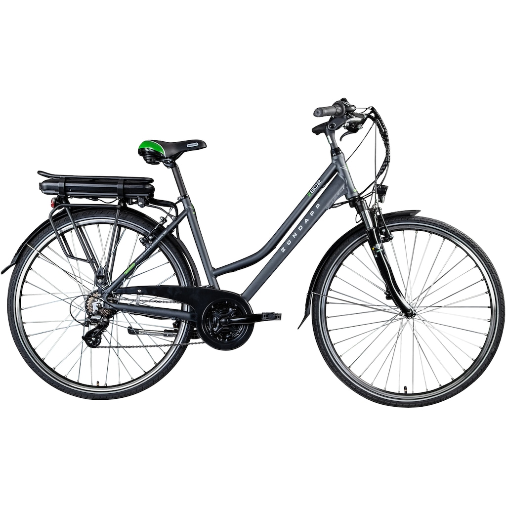 Zündapp E-Bike »Z802 Damen«, 21 Gang, Shimano, Altus RD-M310, Heckmotor 250 W