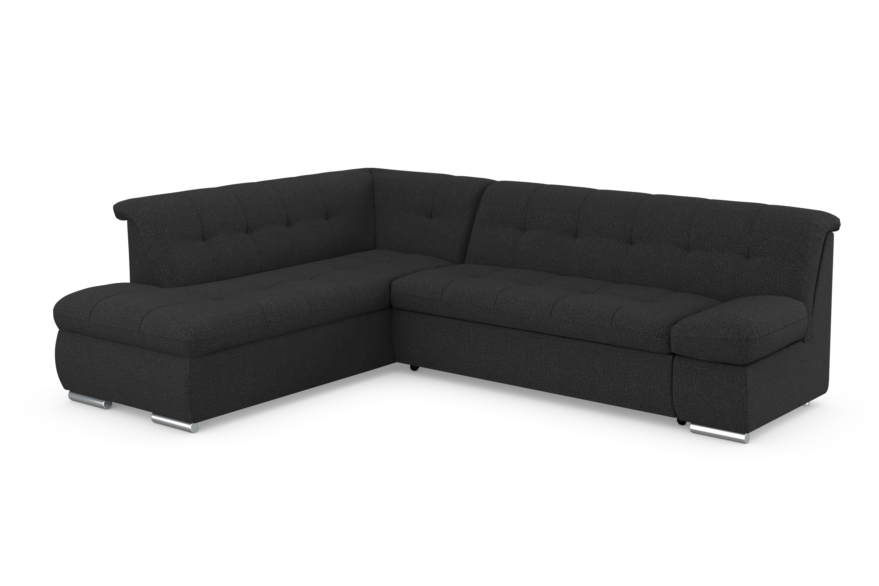 DOMO collection Ecksofa "MONA 271x213 cm, modern und komfortabel" whlw. mit Bett- und Armlehnfunktion, L-Form