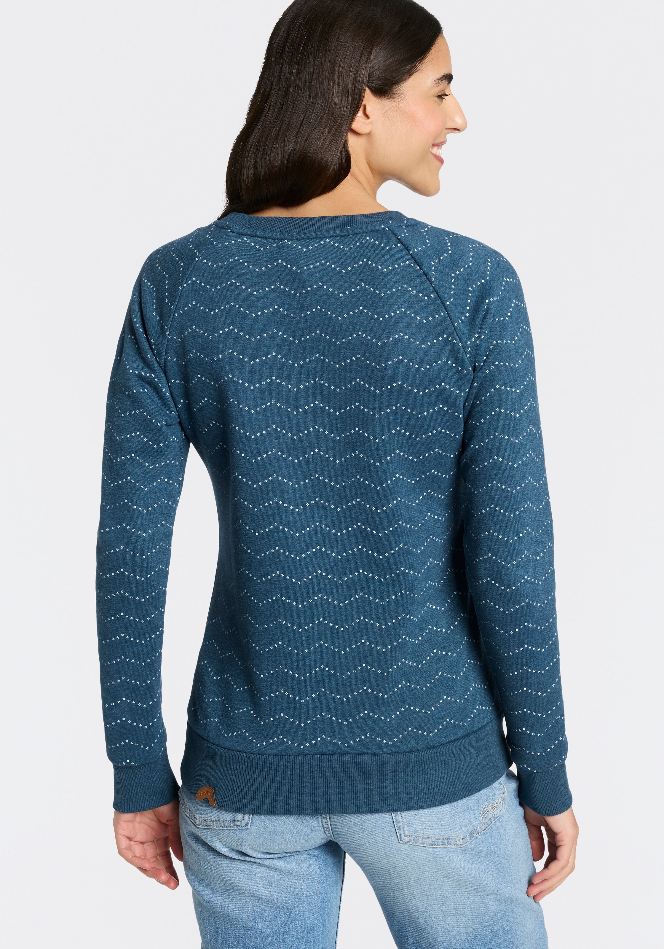 Ragwear Daria Zig Zag O Sweatshirt Petrol M 4