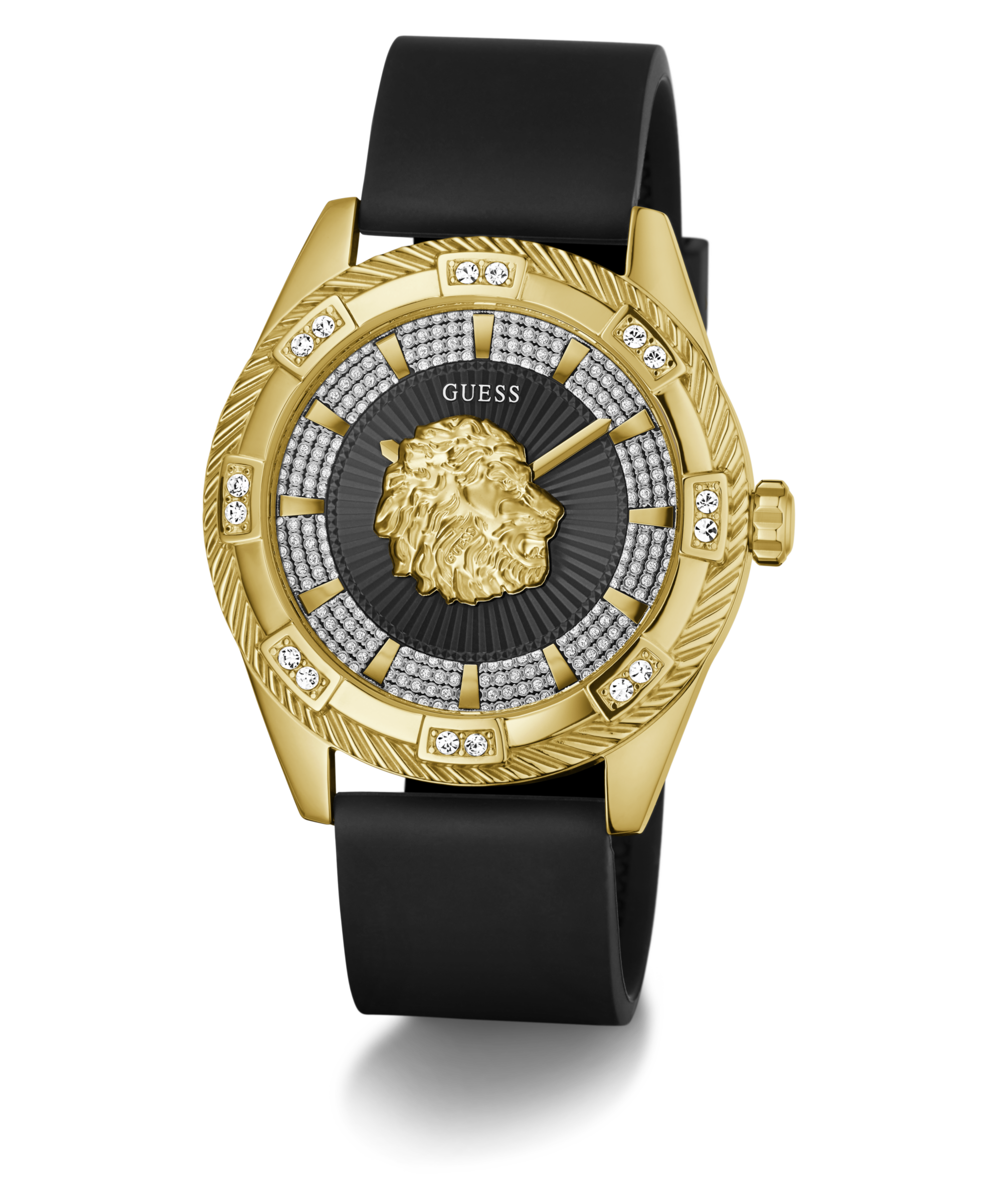 Guess Quarzuhr »BEAST« Armbanduhr, Herrenuhr, Silikonarmband, analog