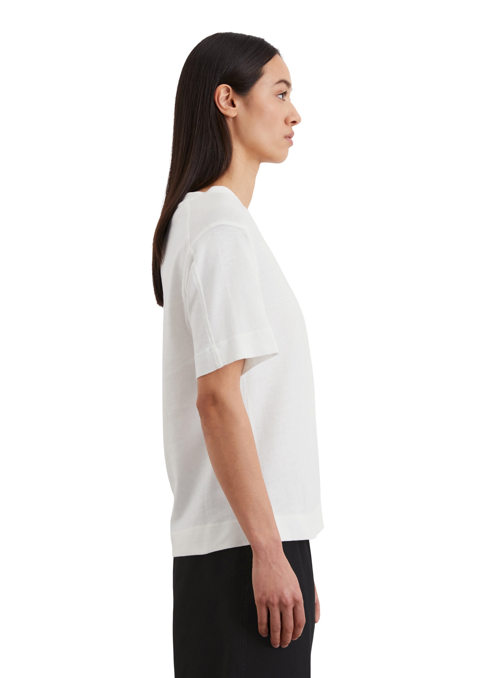 Marc O'Polo T-Shirt »mit aufgesetzter Satin-Tasche«