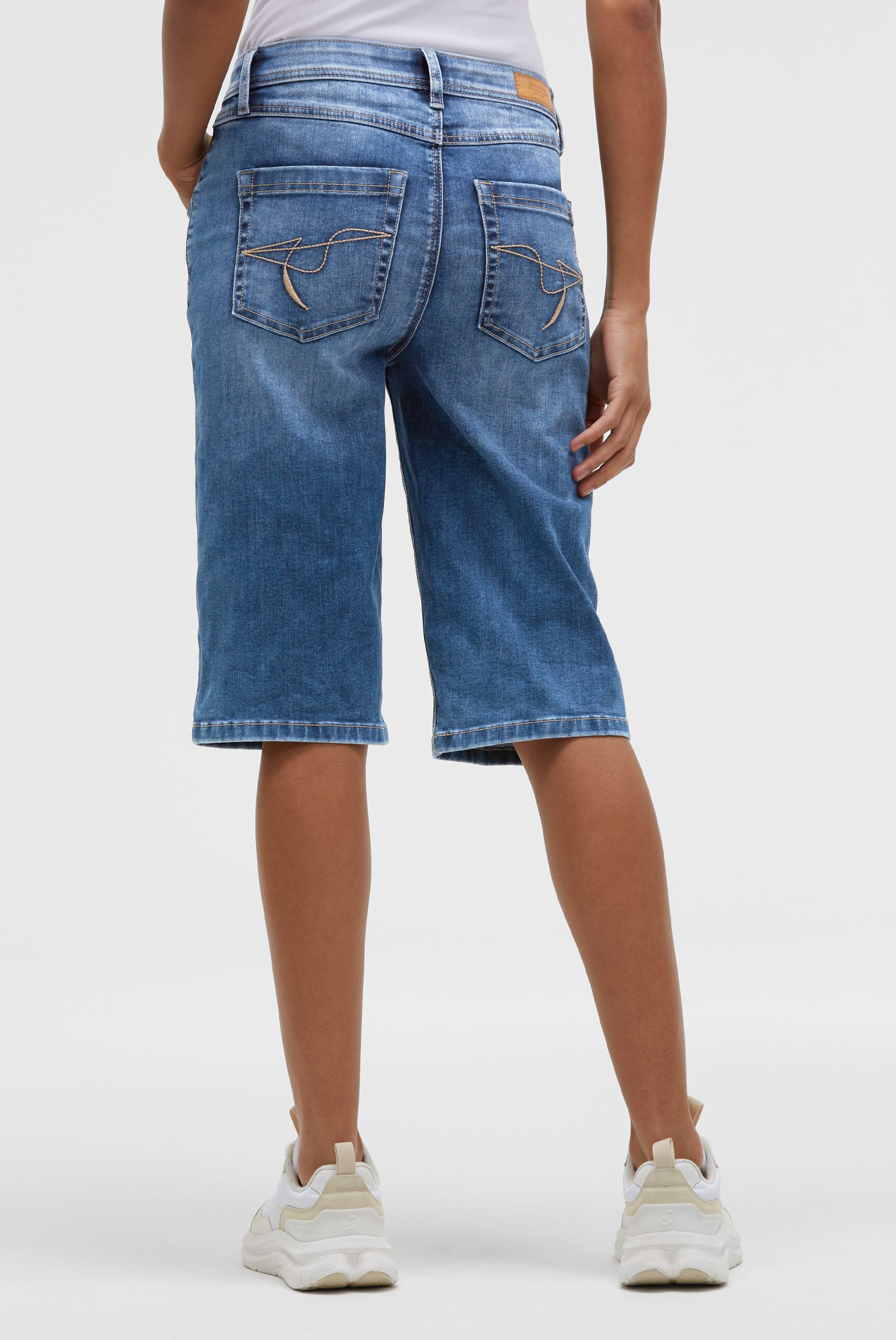 SOCCX Regular-fit-Jeans mit hoher Leibhöhe