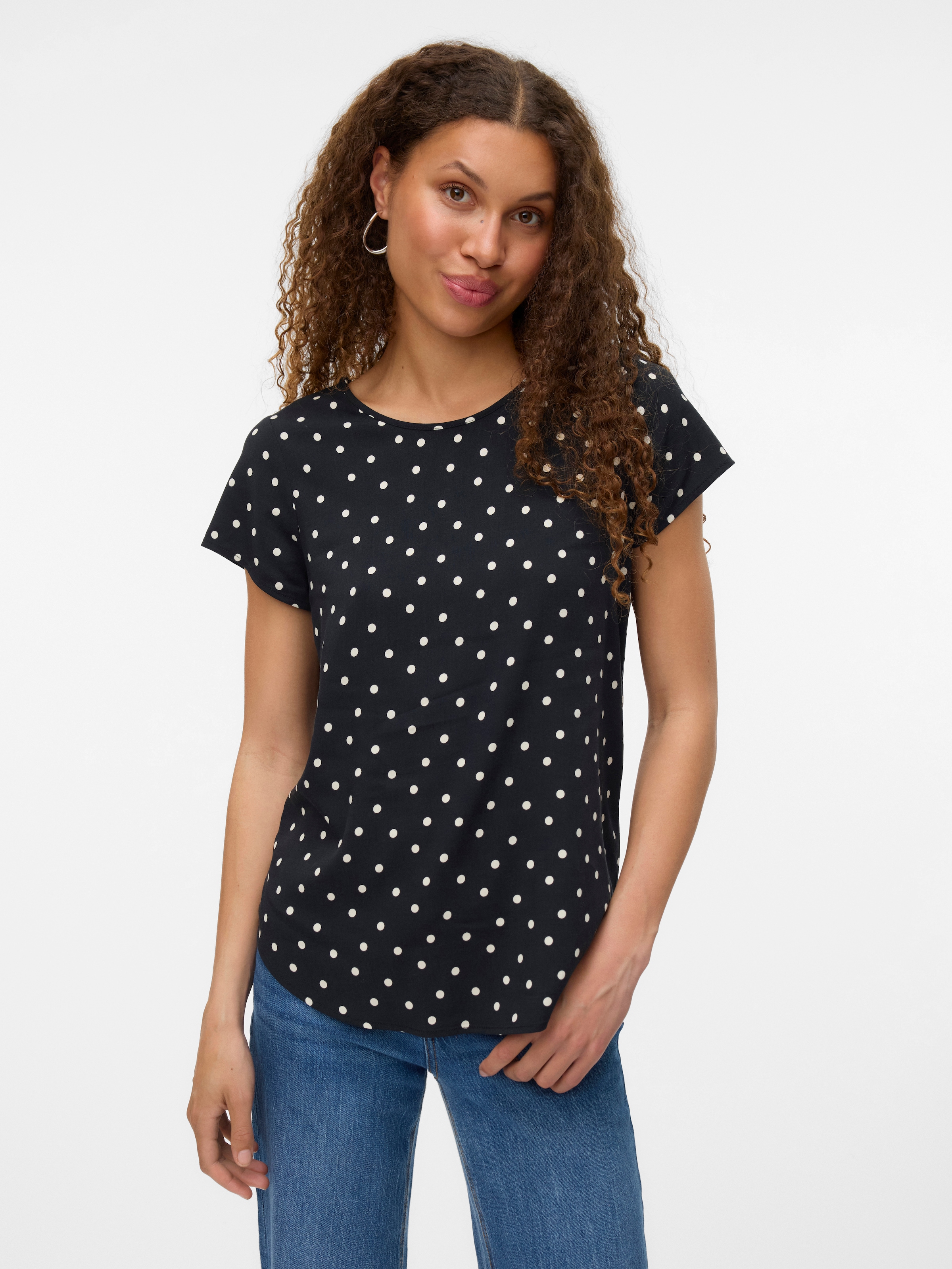 Vero Moda Shirtbluse "VMBELLA SS TOP AOP WVN GA" günstig online kaufen