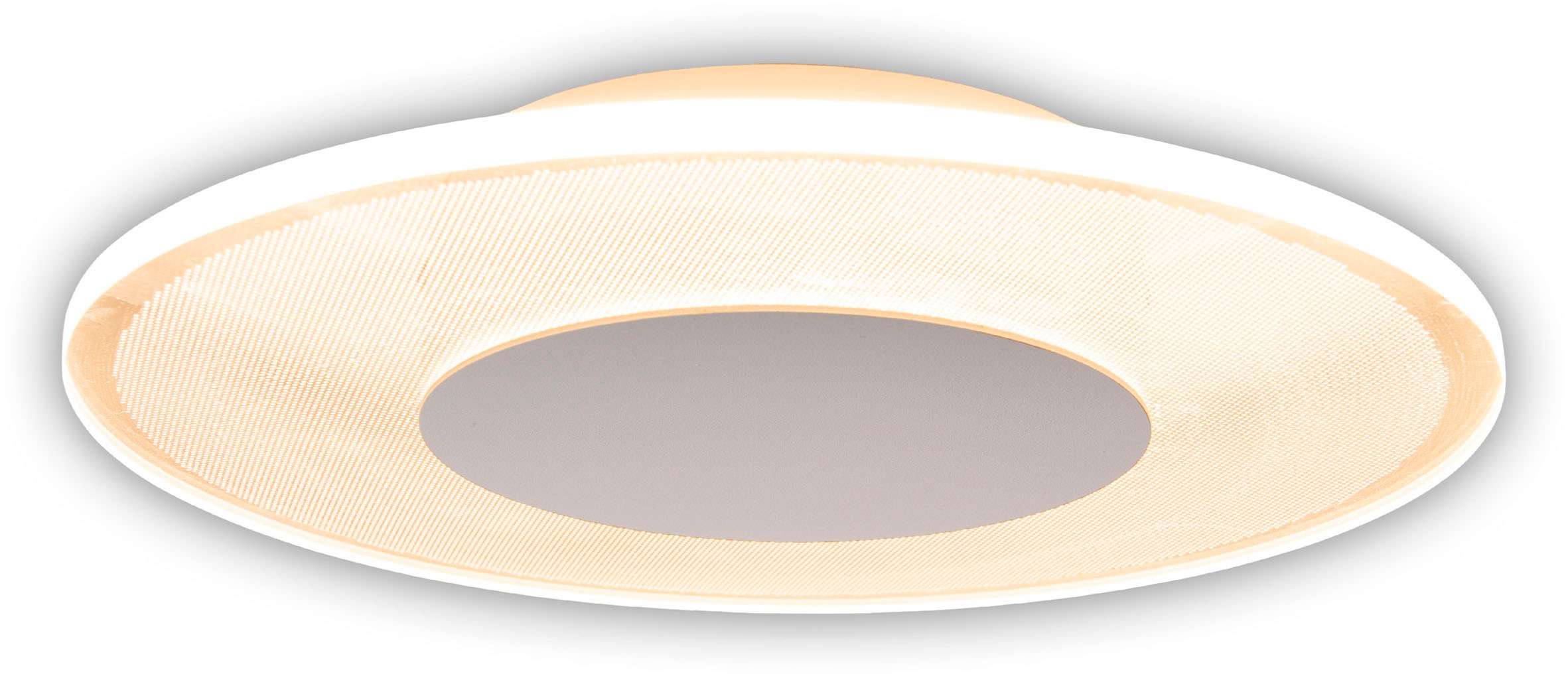 näve LED Deckenleuchte »Modesto«, 1 flammig, Leuchtmittel LED-Modul | LED fest integriert, weiß- satiniert, 3-Stufen dimmbar über Wandschalter, 60 warmweiße LED