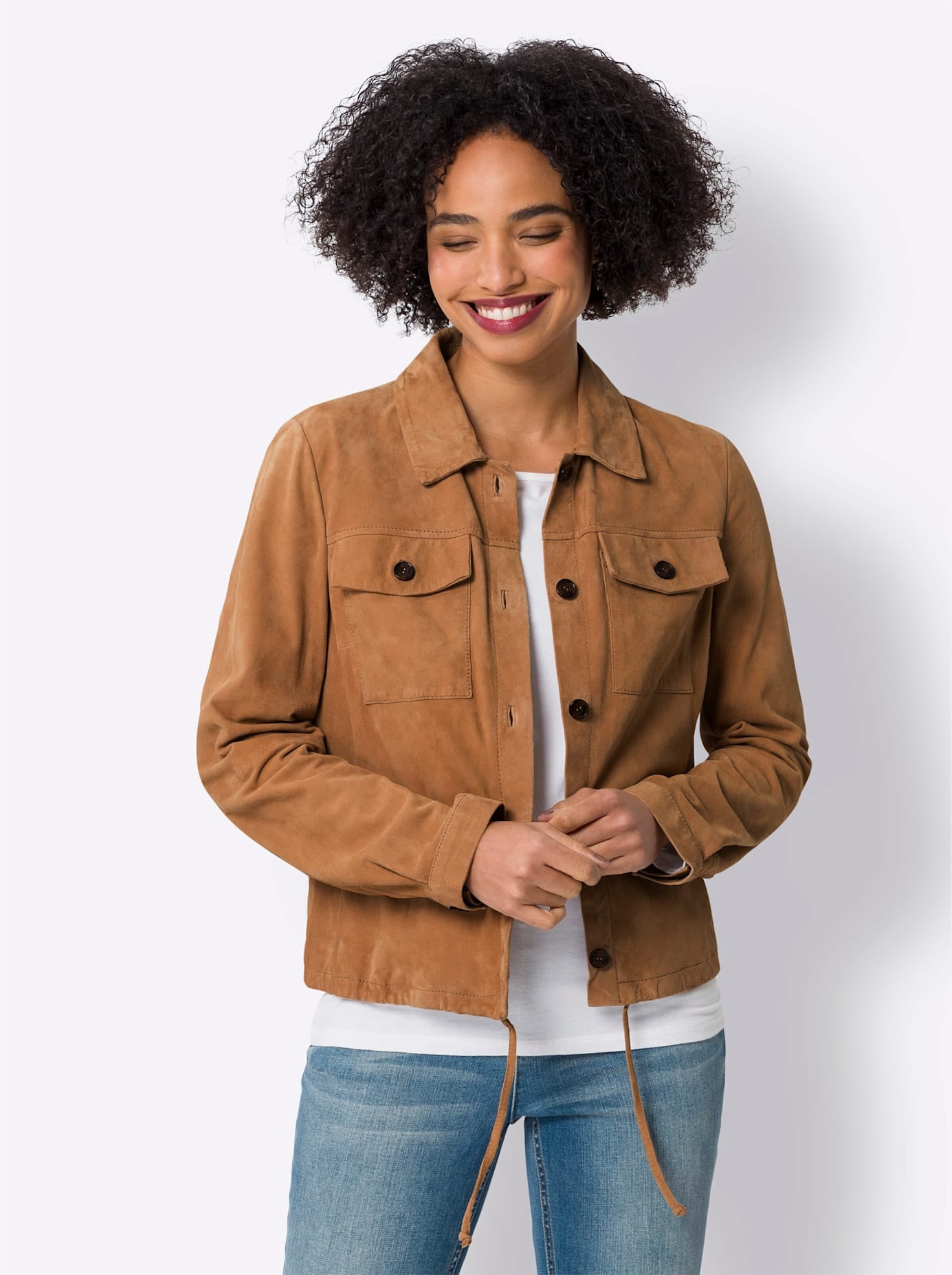 heine Lederjacke, ohne Kapuze