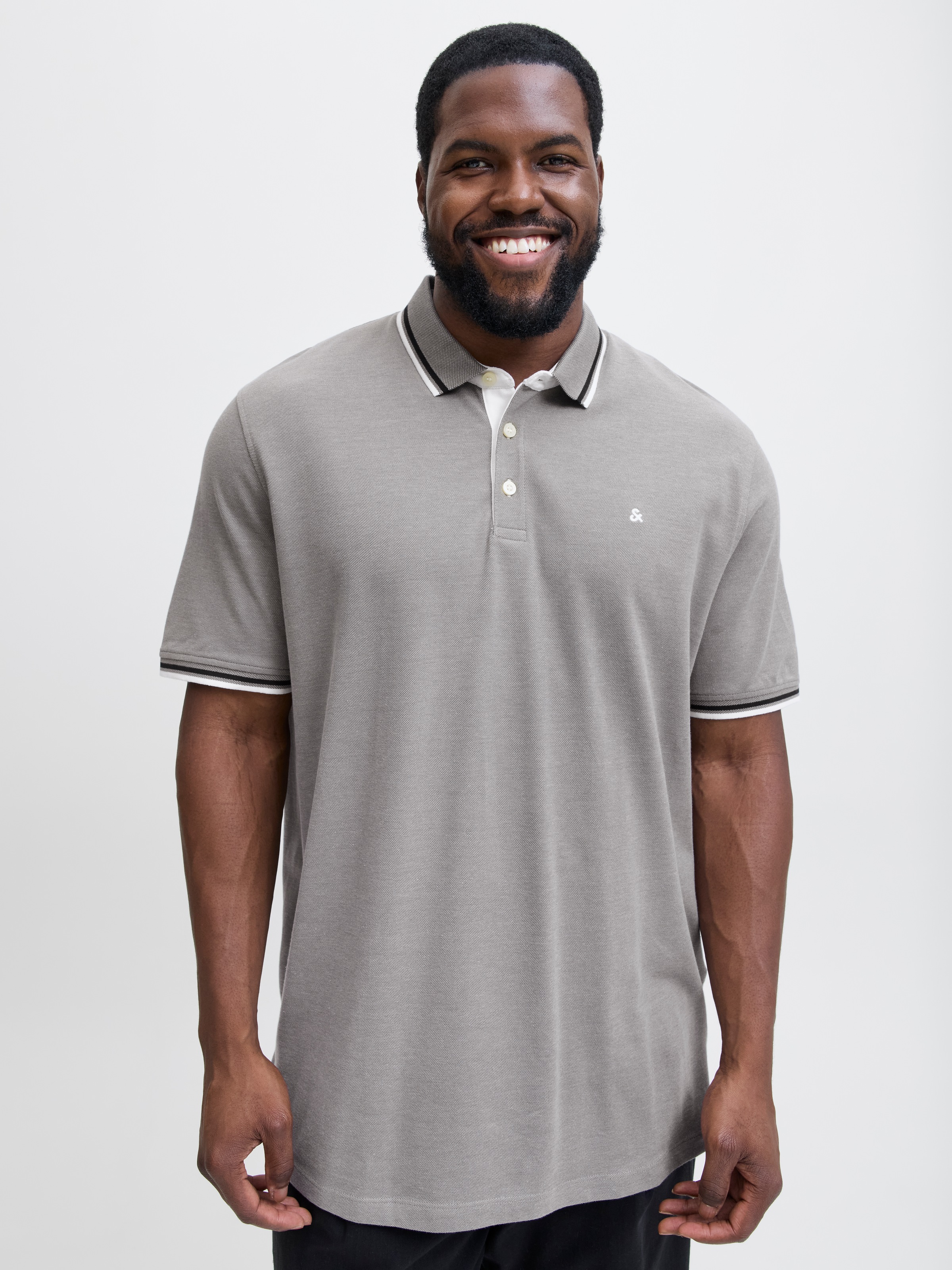 Jack & Jones PlusSize Poloshirt "JJEPAULOS POLO SS NOOS PLS", mit Logo Stic günstig online kaufen
