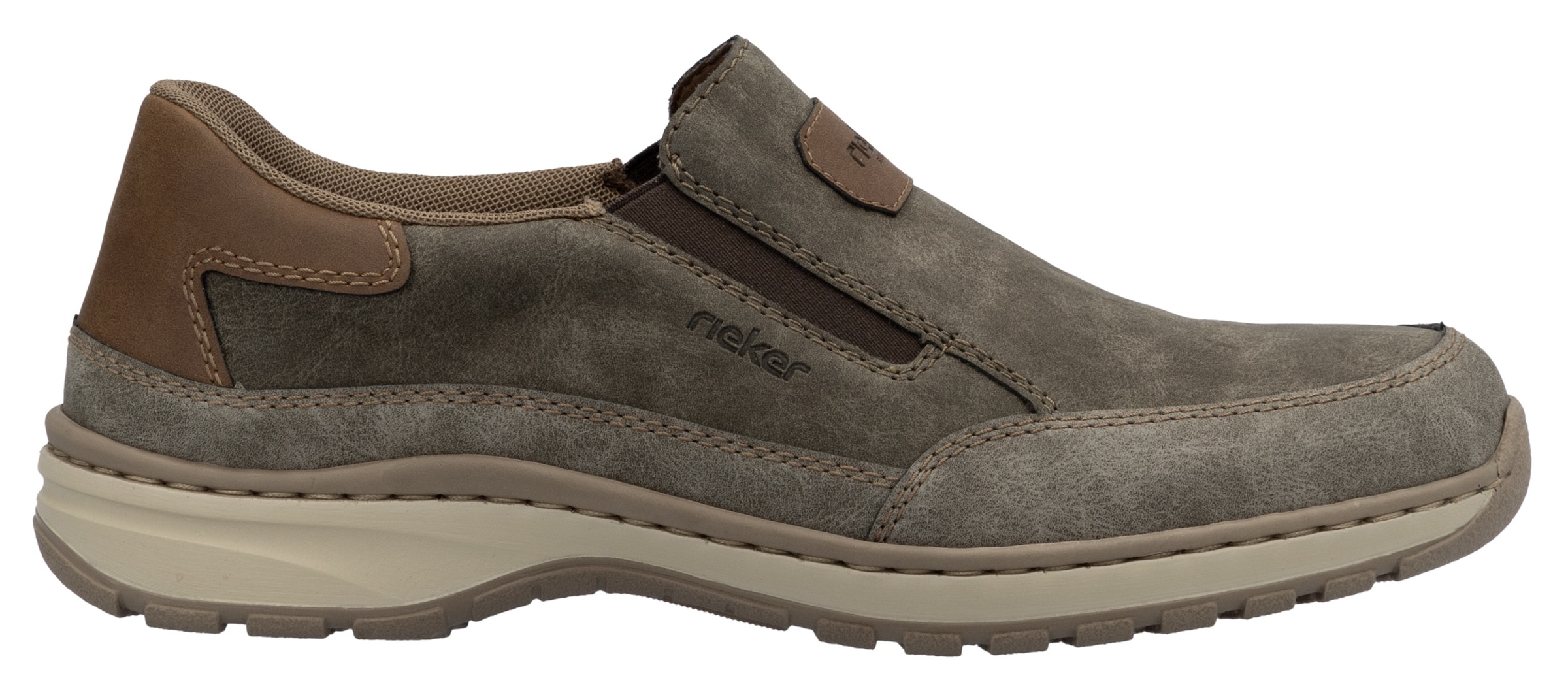 Rieker Slipper, Slip-on-Sneaker, Freizeitschuh, Halbschuh mit Gummizug