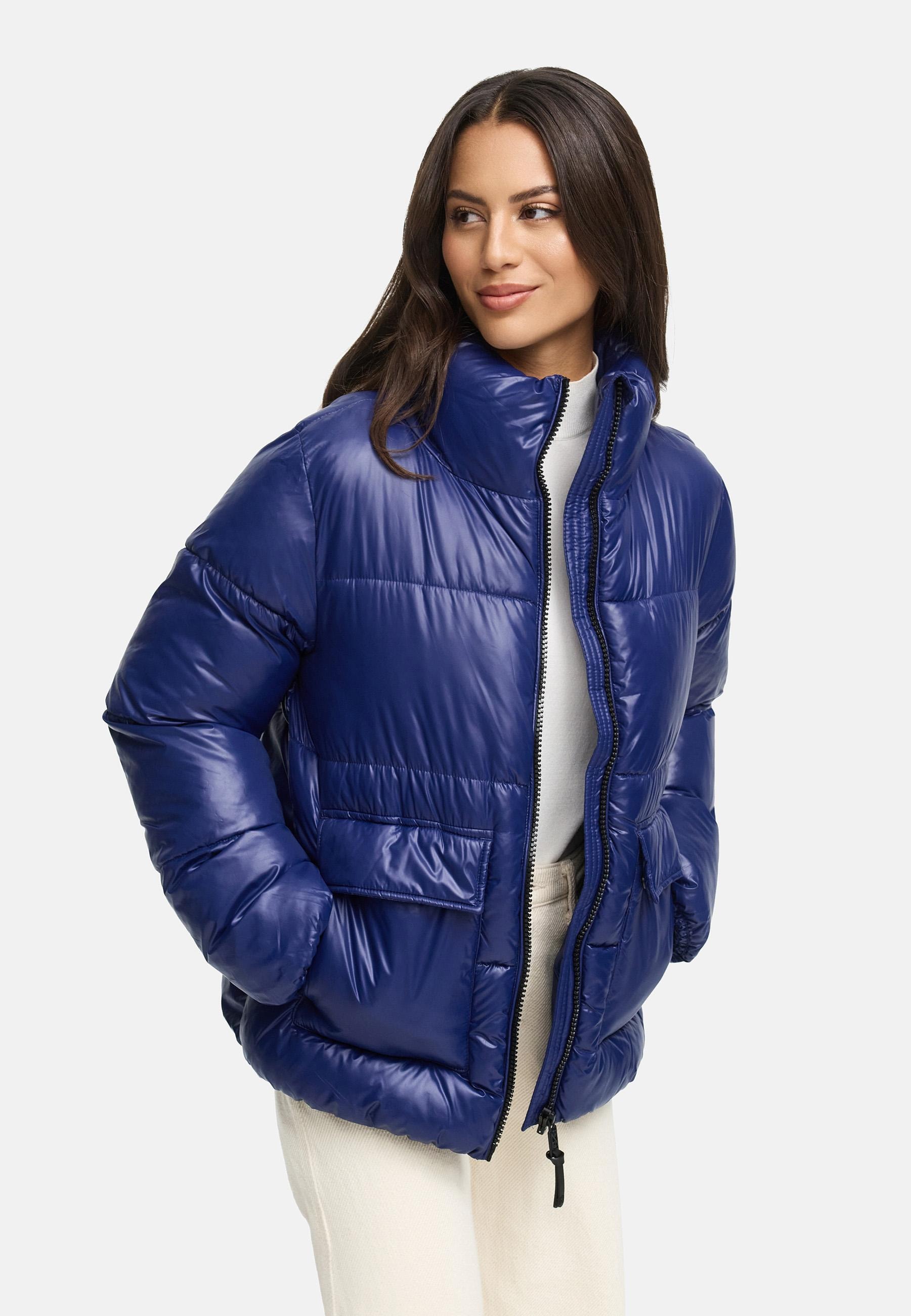 Navahoo Kurzjacke »Eispracht 14«, ohne Kapuze, Kurze gesteppte Damen Winterjacke