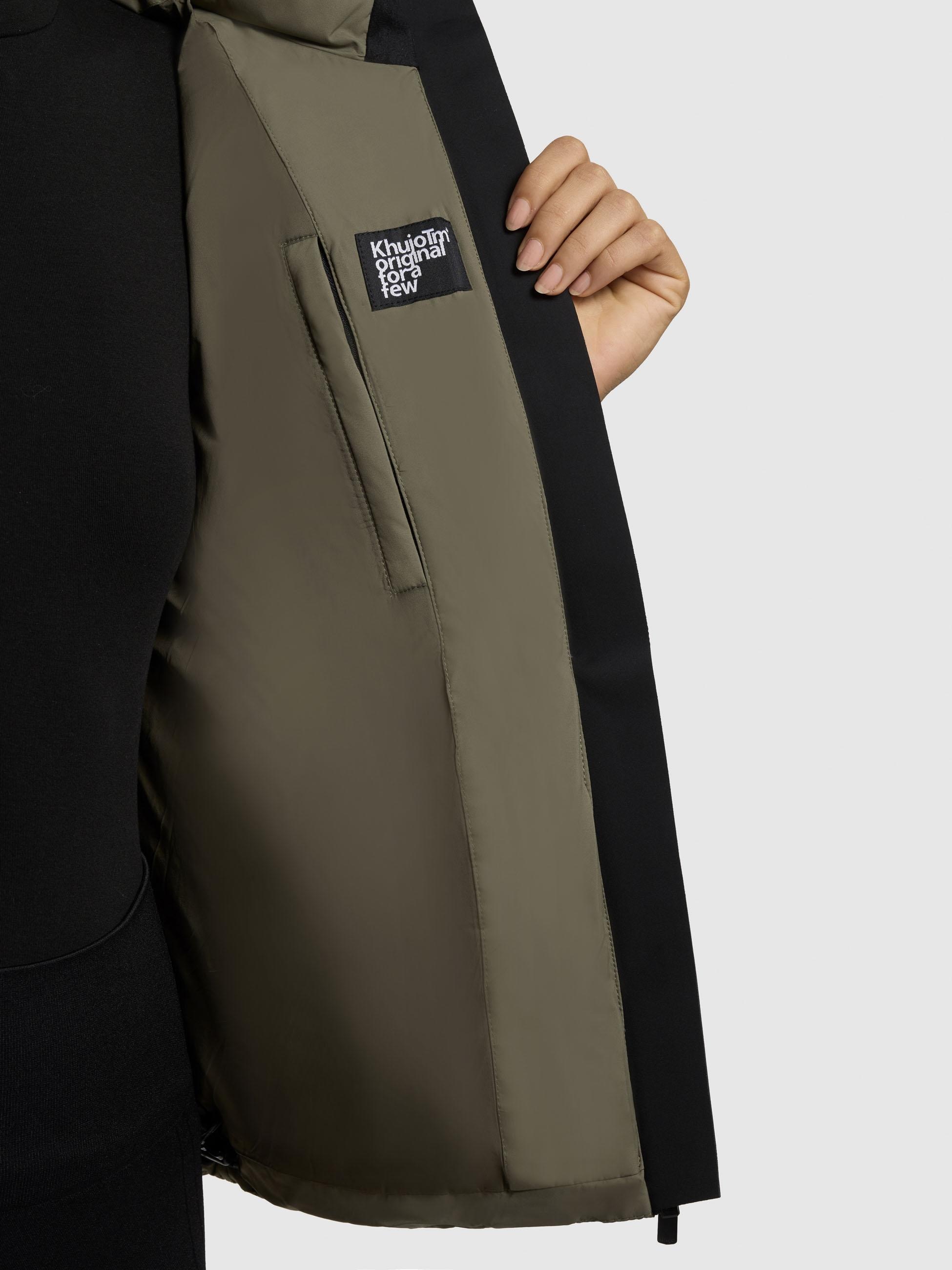 khujo Winterjacke »Liev-YM«, mit Kapuze, Warme gesteppte Damen Kapuzenjacke