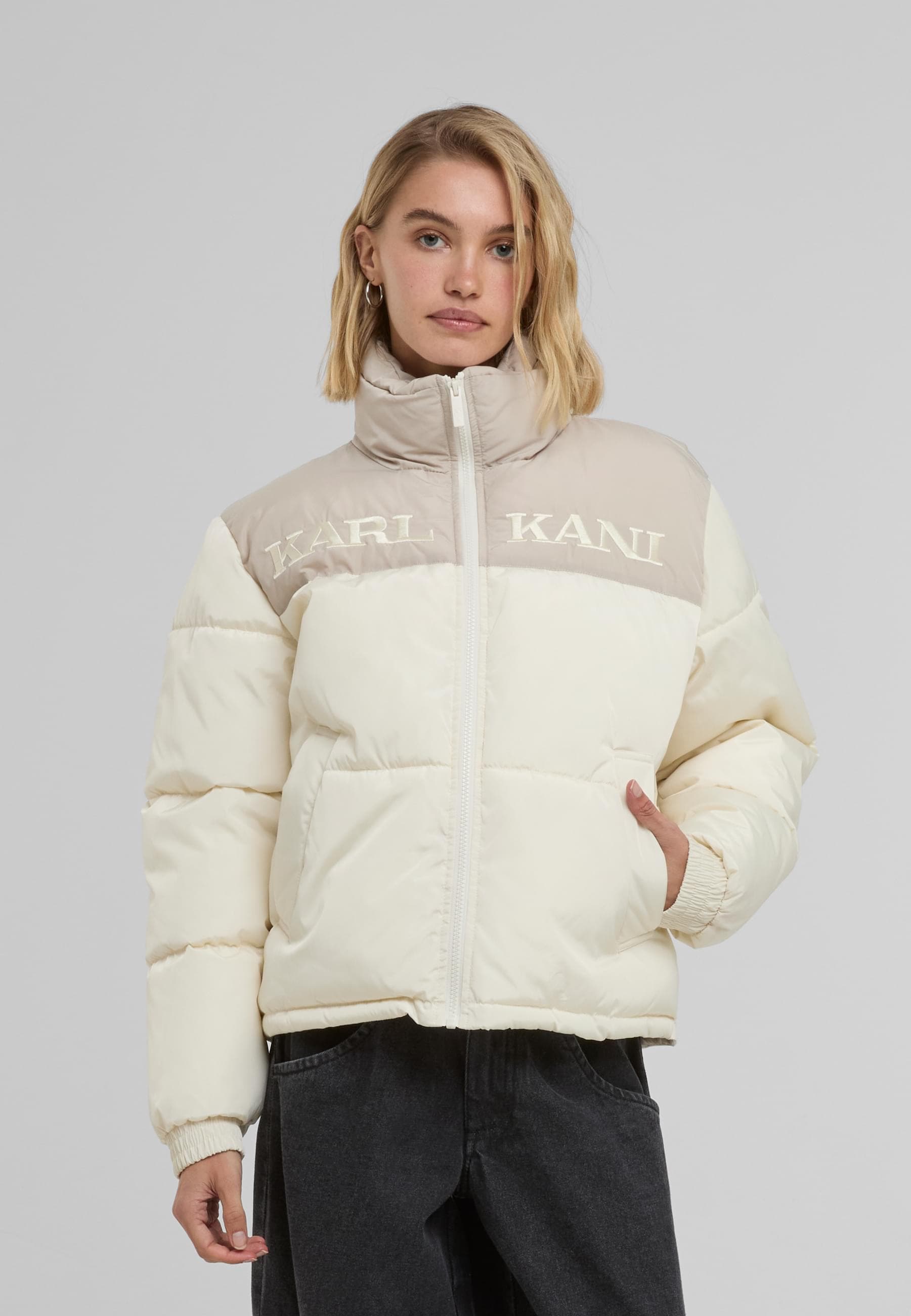 Karl Kani Winterjacke »Karl Kani KK Retro Essential Puffer Jacket«, (1 St.), ohne Kapuze