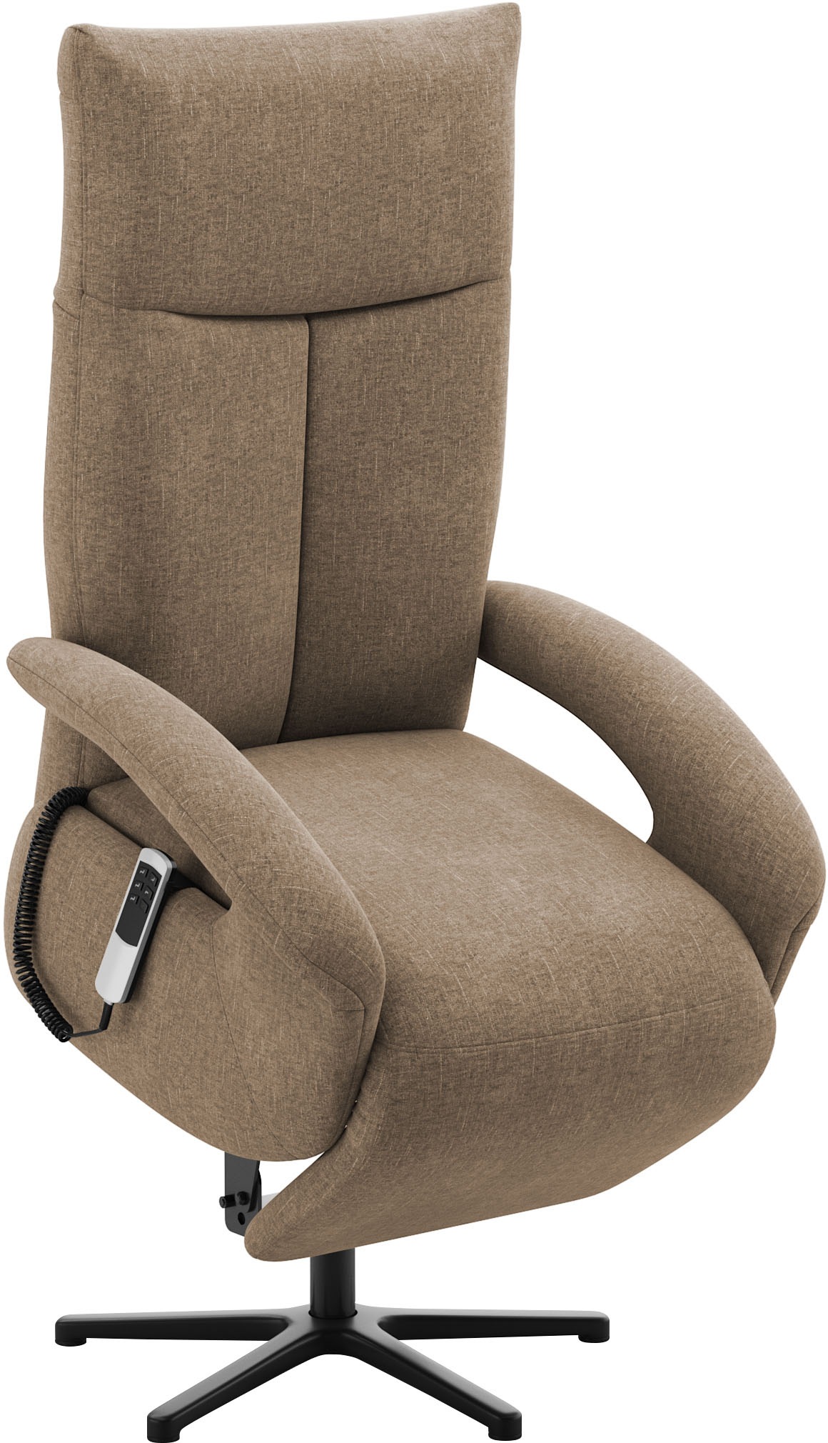 sit&more TV-Sessel »Emely, inkl. Kopfteilverstellung & 360° Drehfunktion«, wahlweise mit 2 Motoren, Akku & Aufstehhilfe