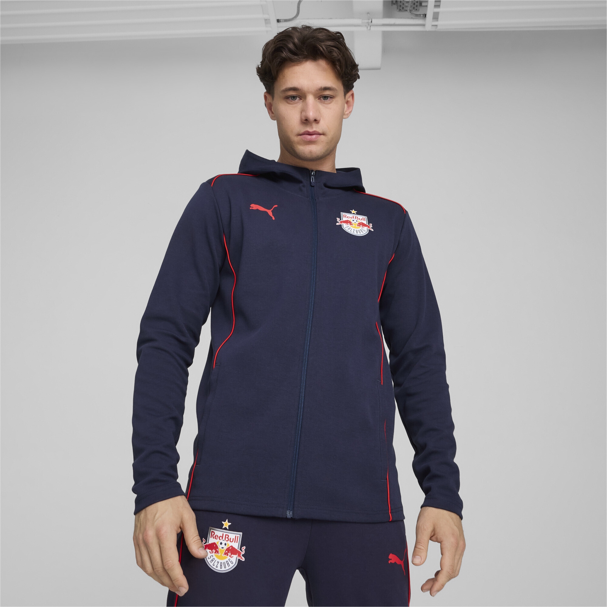 PUMA Trainingsjacke »FC Red Bull Salzburg Casuals Kapuzenjacke Herren«