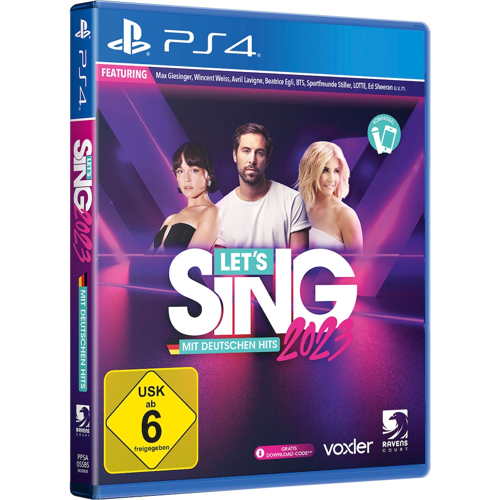 Koch Media Spielesoftware »Let's Sing 2023 German Version«, PlayStation 4