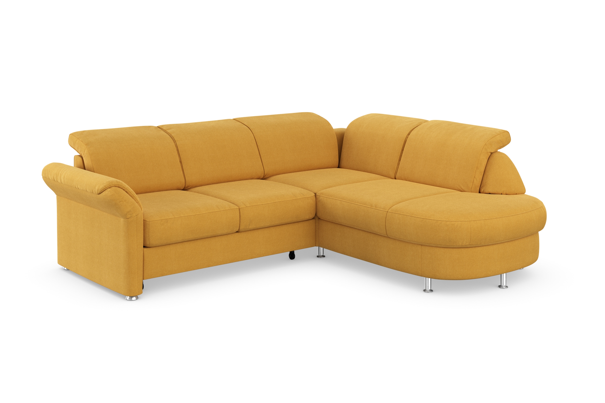 sit&more Ecksofa »Apulia L-Form«, wahlweise Bettfunktion, Bettkasten und Kopf- und Armteilverstellung