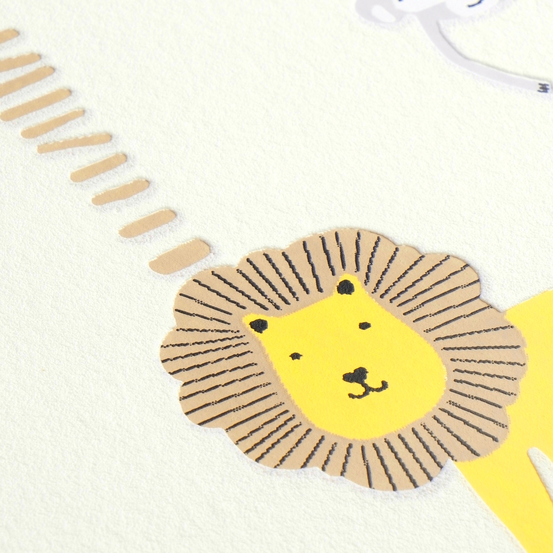 living walls Vliestapete »Kids Studio Safari – Tier Vliestapete für Kinder« Motiv | grafisch | naturalistisch glatt Safari-Tiere mit Elefanten, Tigern und Palmen