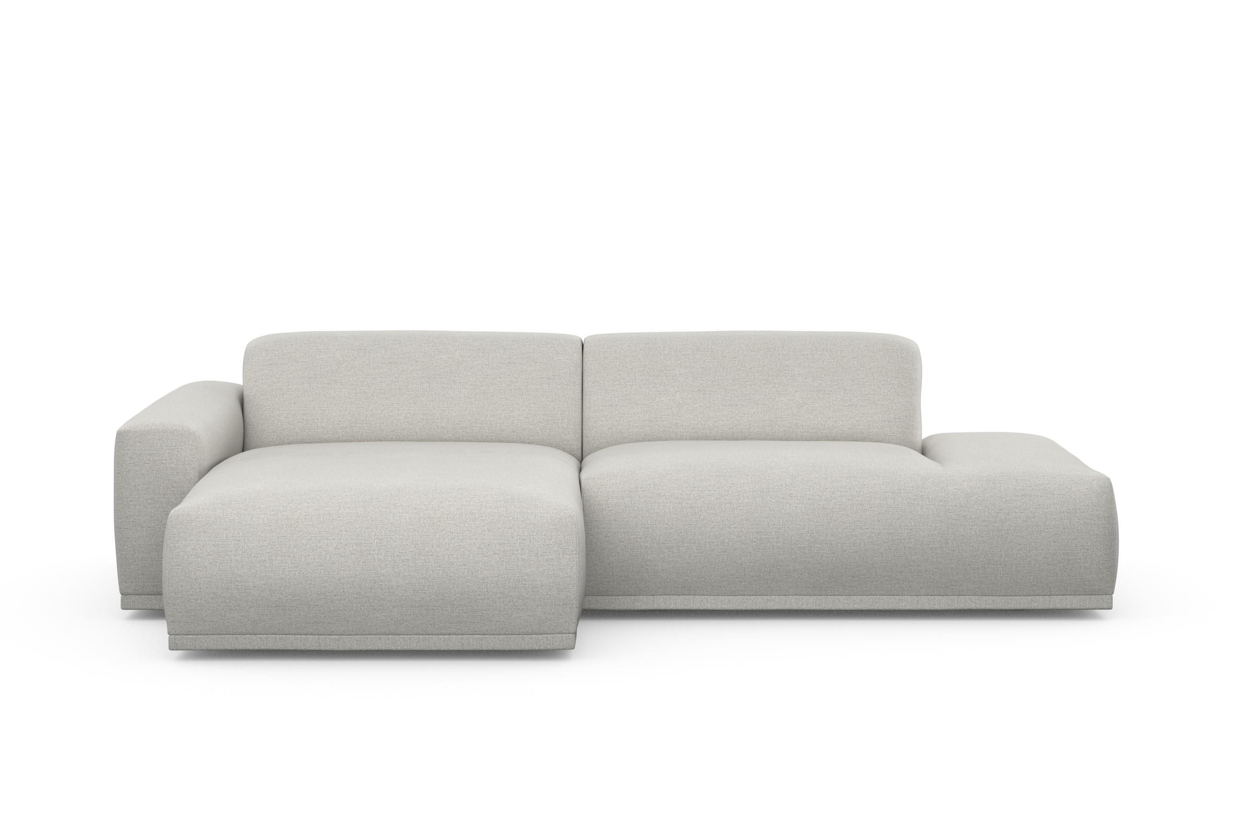 TRENDMANUFAKTUR Ecksofa Braga, aus 2 Teilen, moderner Cord-Stoff
