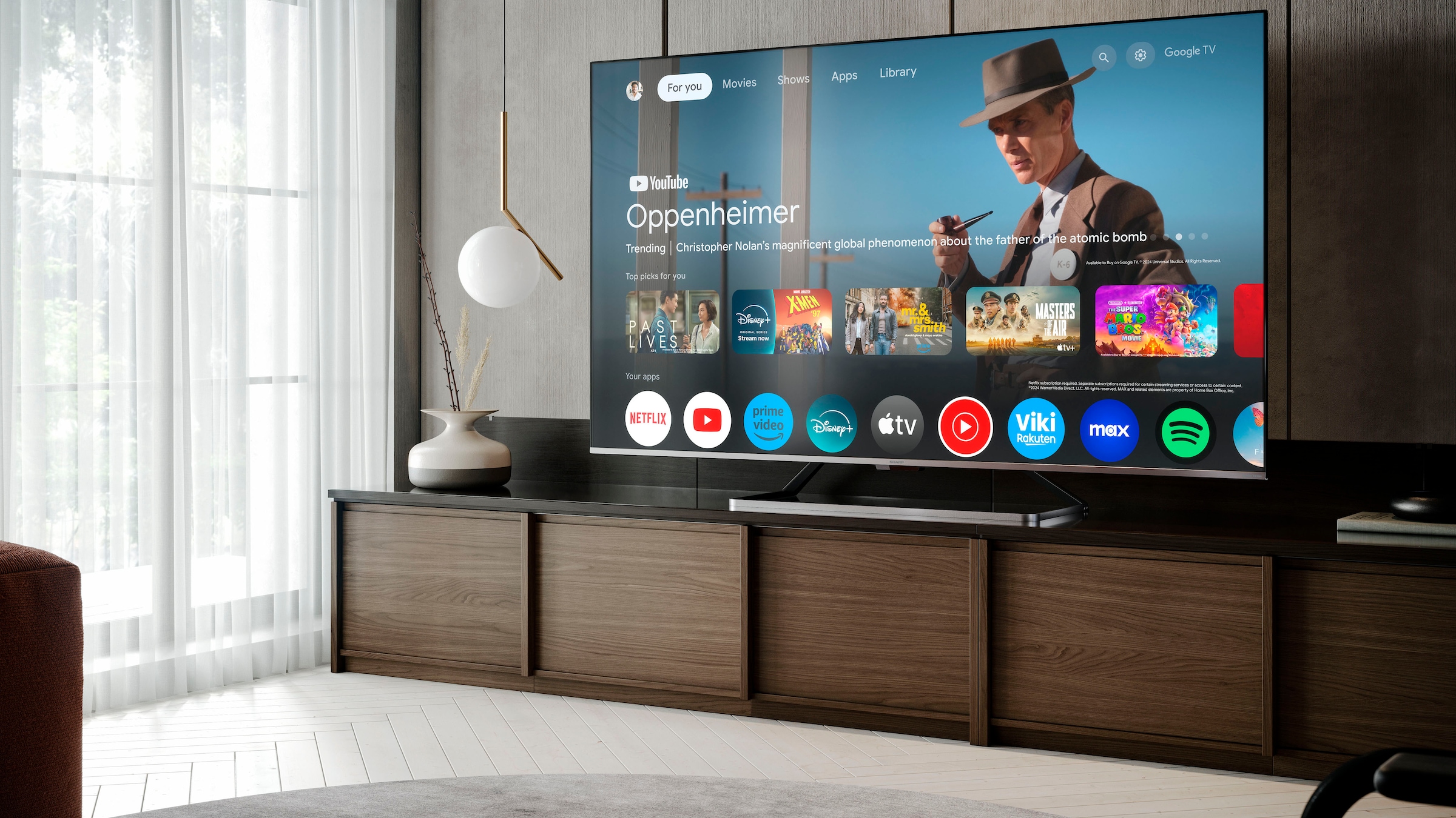 Sharp QLED-Fernseher »4T-C65GP7x«, 4K Ultra HD, Smart-TV-Google TV
